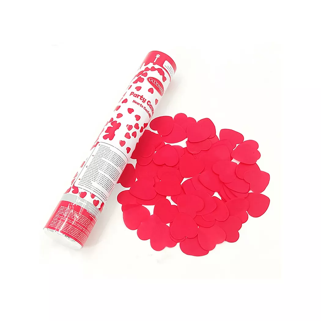 Goodmark - Party Konfetti-Kanone Herz, Multicolor