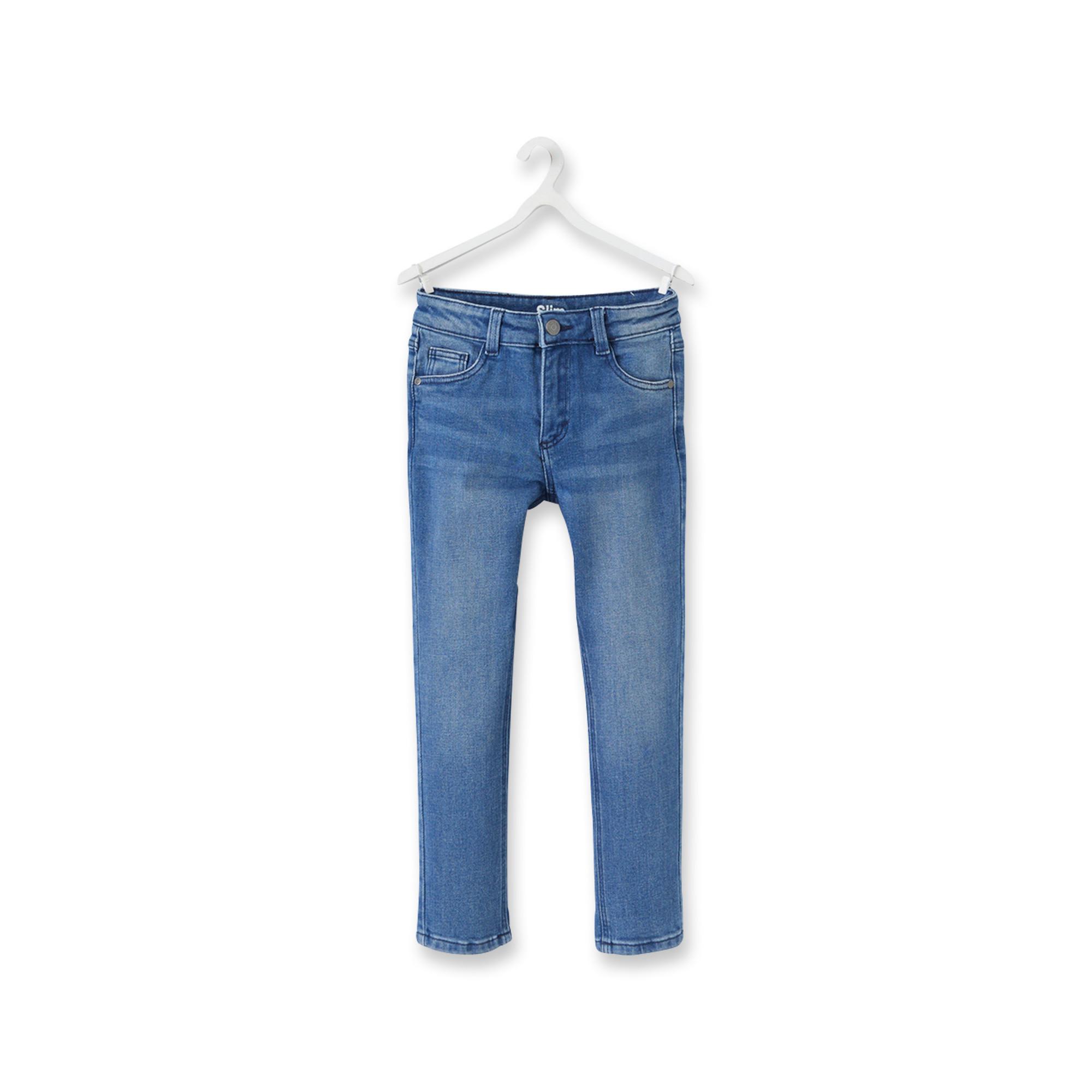 Image of Lange Hose, Slim Fit Jungen Blau Denim Dunkel 4A