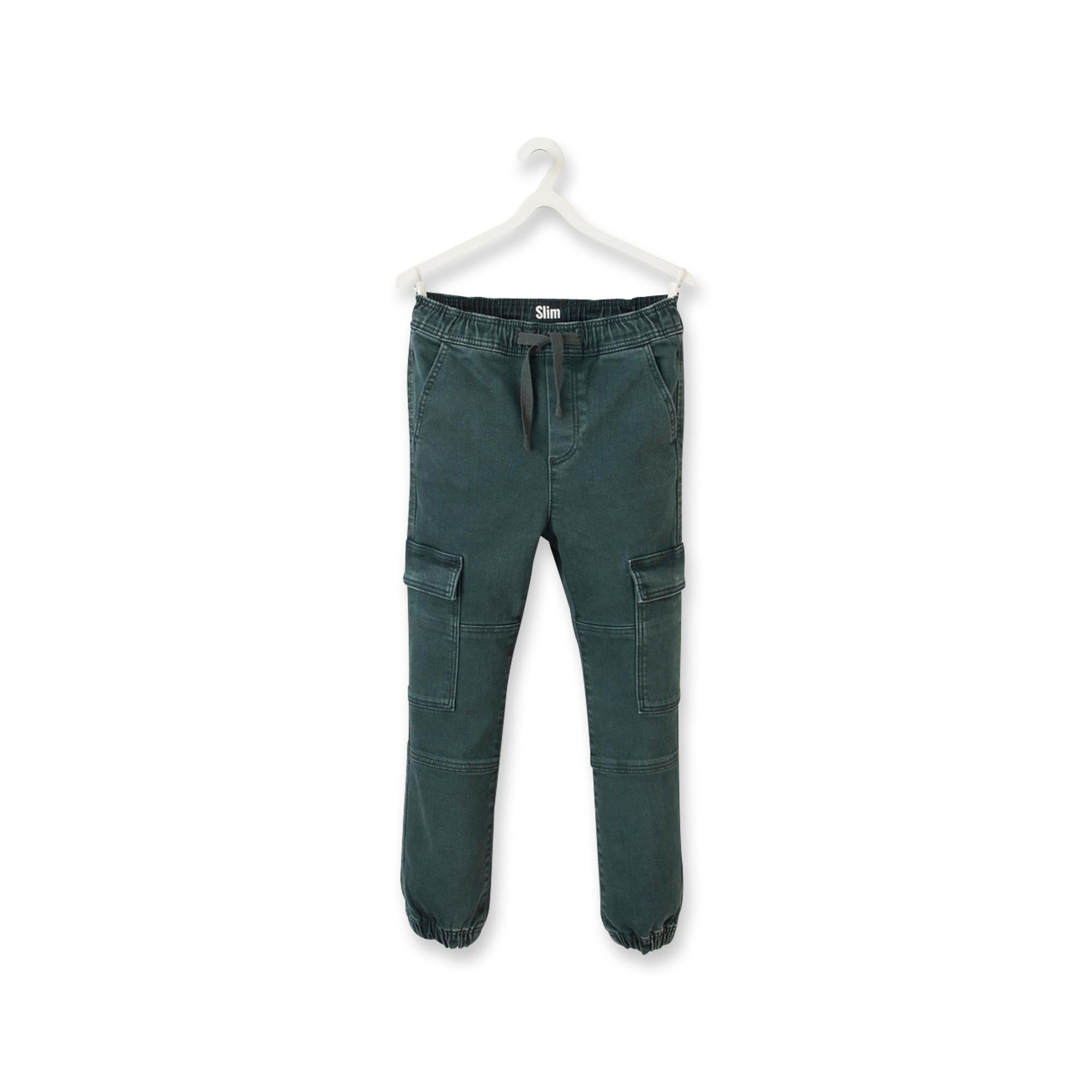 Image of Lange Hose, Slim Fit Jungen Dunkelgrün 12A