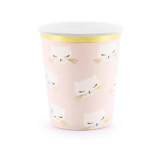 PartyDeco  6 Becher Kätzchen 