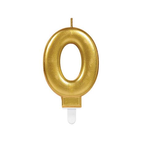amscan  Numero Candela "0" oro 