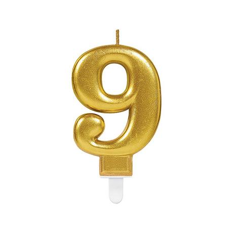 amscan  Zahlenkerze "0" 7 gold 