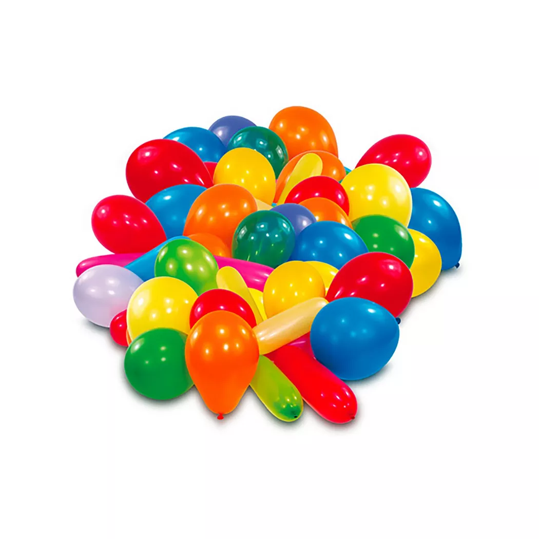 Amscan - 50 Ballone, Zufallsauswahl, Multicolor