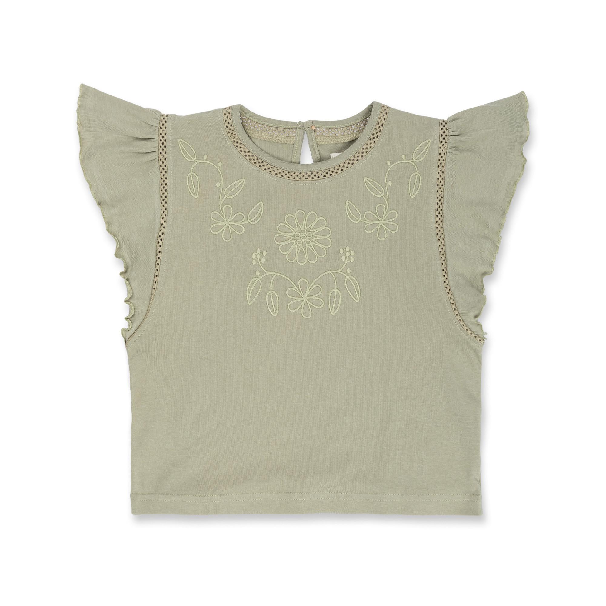 Image of T-shirt, Kurzarm Mädchen Khaki 116-122