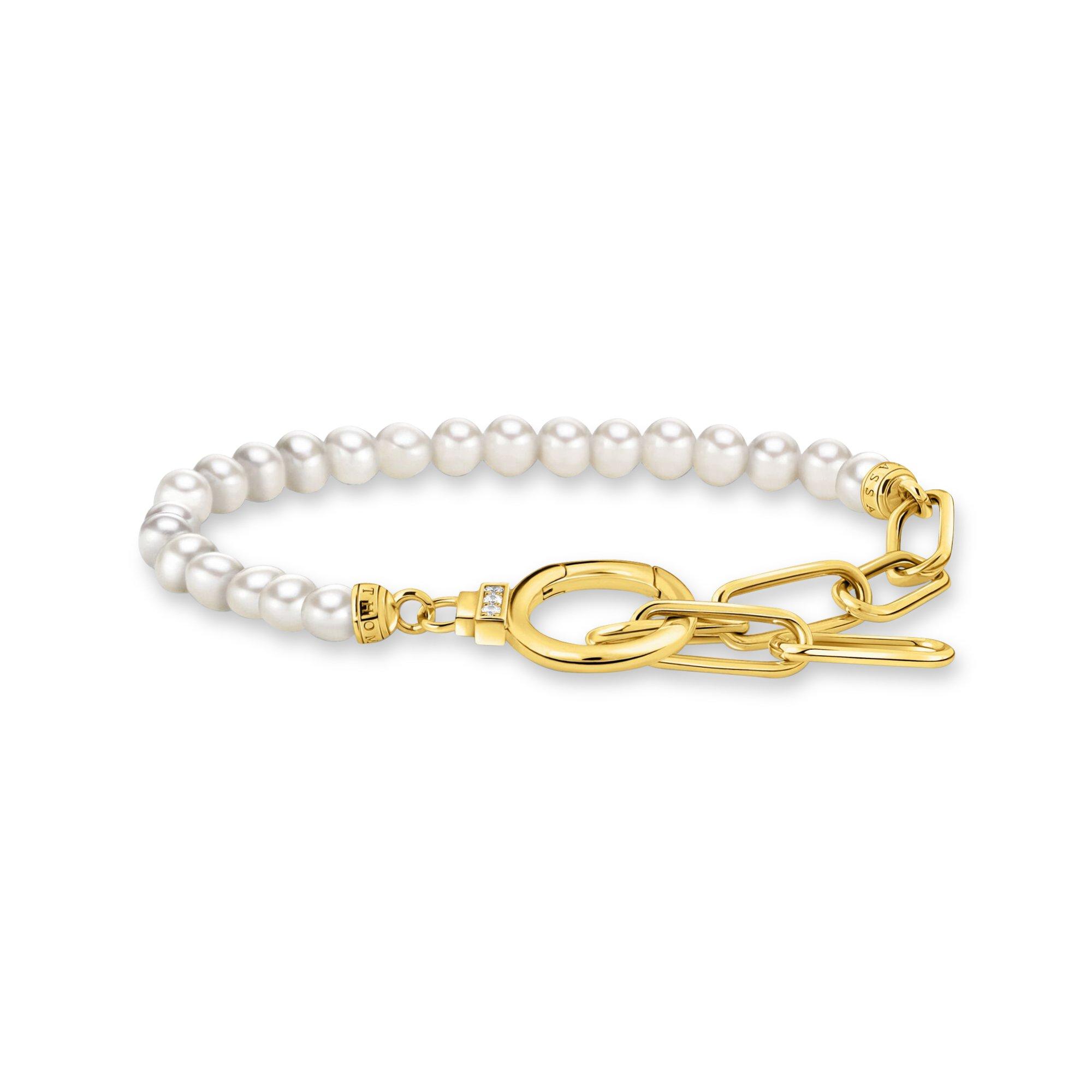 Thomas Sabo Pearls & Chains gold Armband 