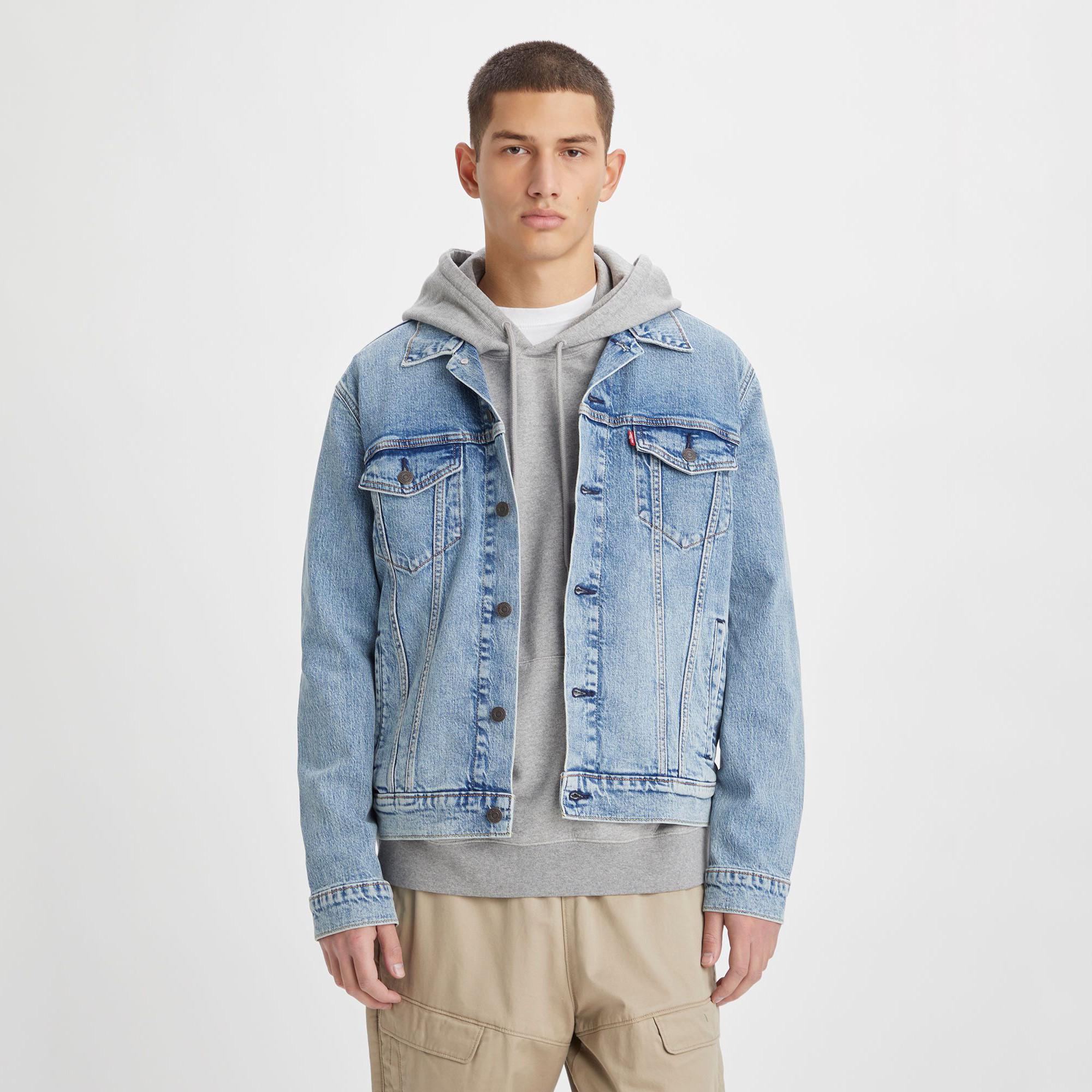 Levi's® THE TRUCKER JACKET LIGHT INDIGO - FLAT FINISH Veste en jeans avec boutons 