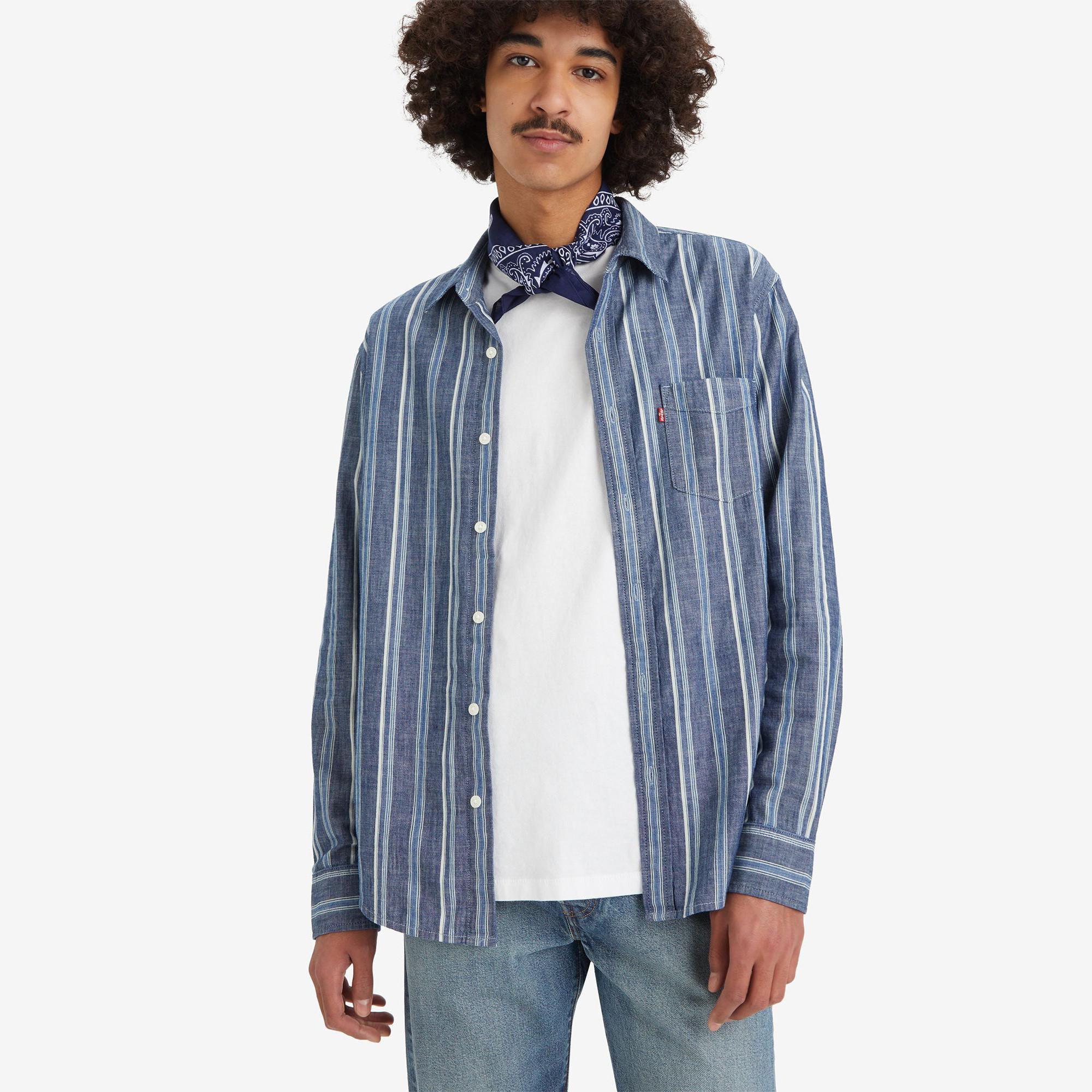 Levi's® Sunset 1 Pocket Standard Blues Regular Fit Langarmhemd  