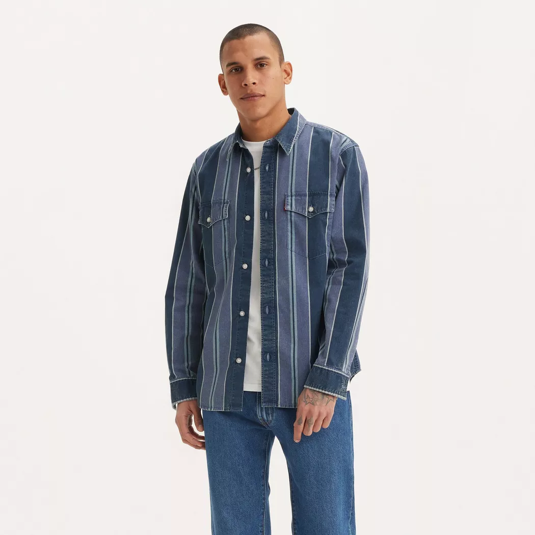 Levi's® - Hemd, langarm, für Herren, Blau, Größe S