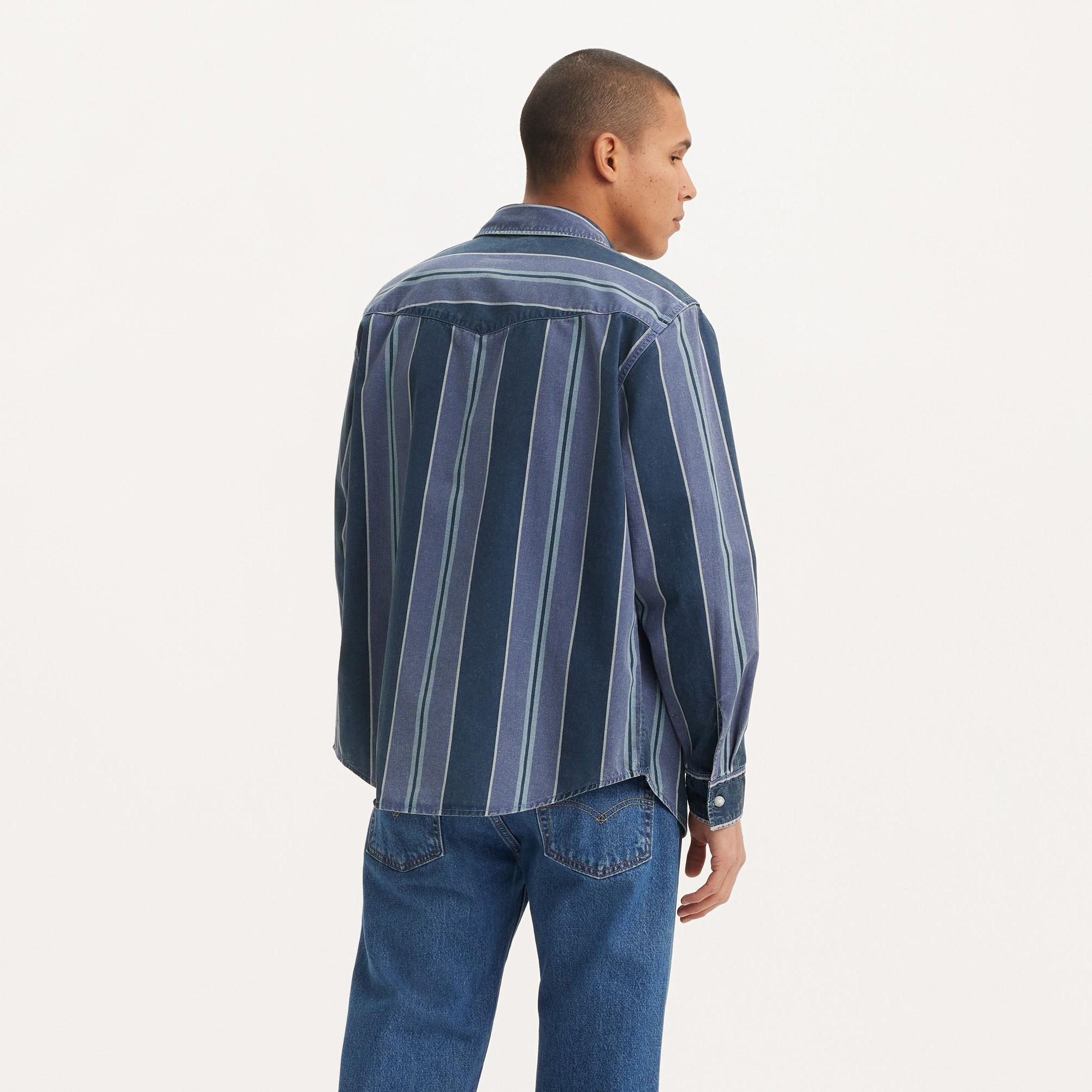 Levi's® RELAXED FIT WESTERN BLUES Langarm gestreiftes Hemd  