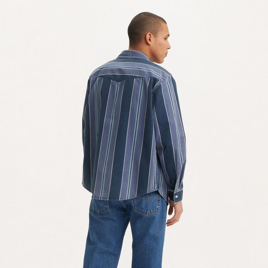 Levi's® Relaxed Fit Western Blues Langarm Gestreiftes Hemd  
