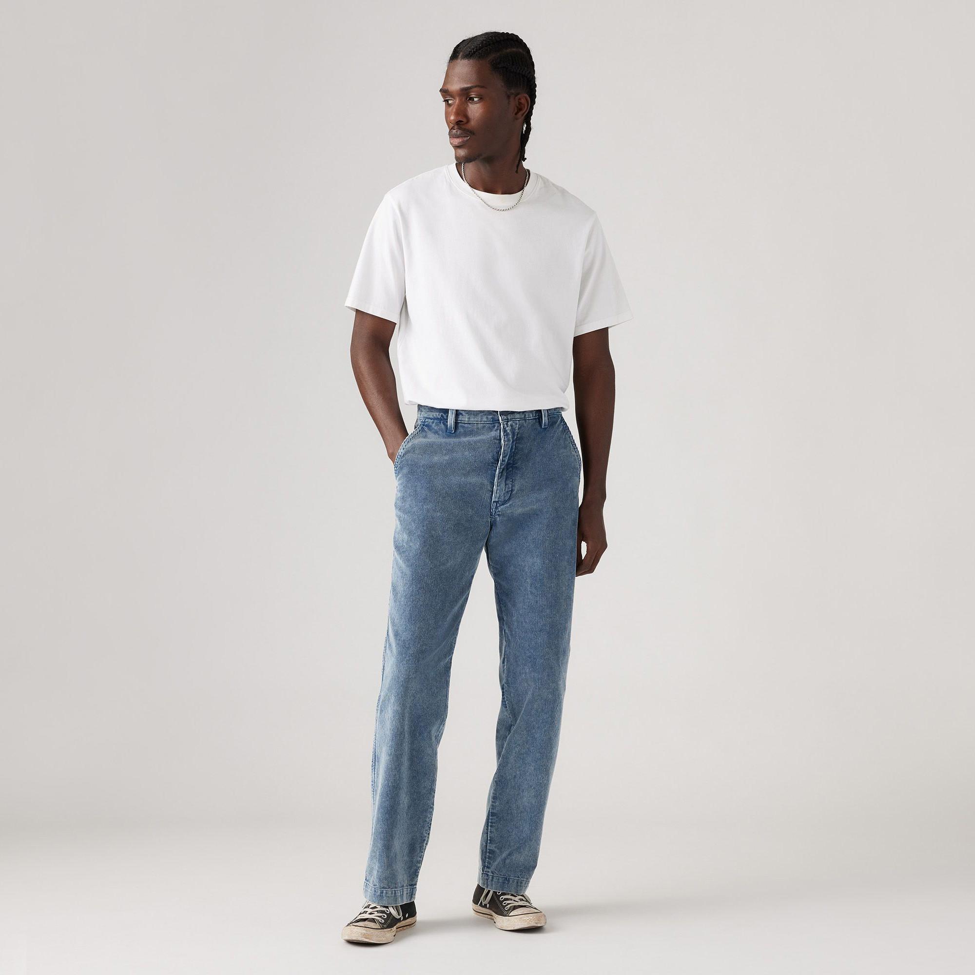 Levi's® XX CHINO AUTHENTIC STRT MED INDIGO - FLAT FINISH Pantaloni, chino, in velluto, regular fit 