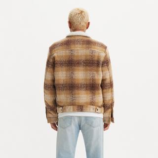 Levi's® PLAID TYPE3 SHERPA TRUCK NEUTRALS Doudoune à capuche 