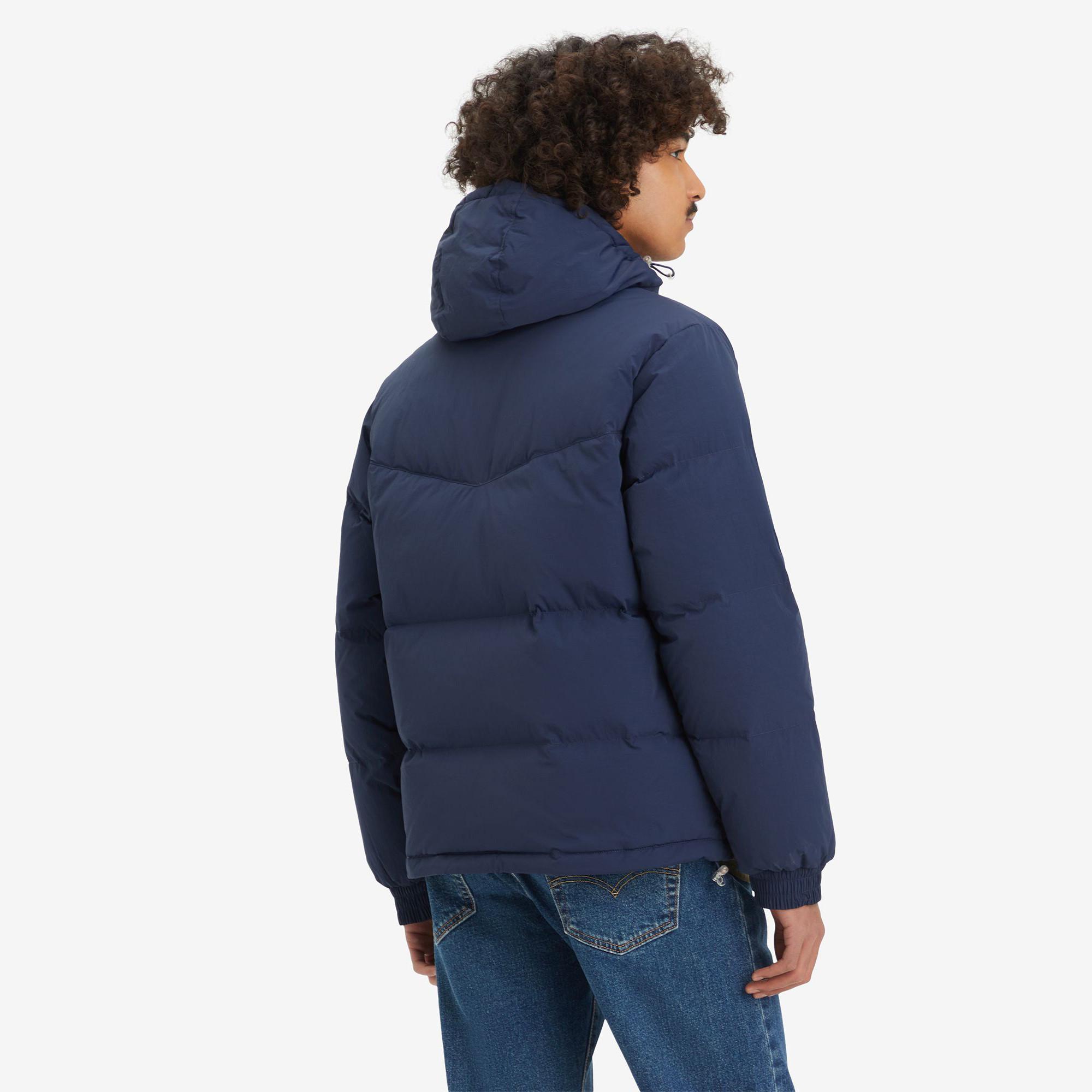 Levi's® ROCKRIDGE SHORT PUFFER BLUES Doudoune à capuche 