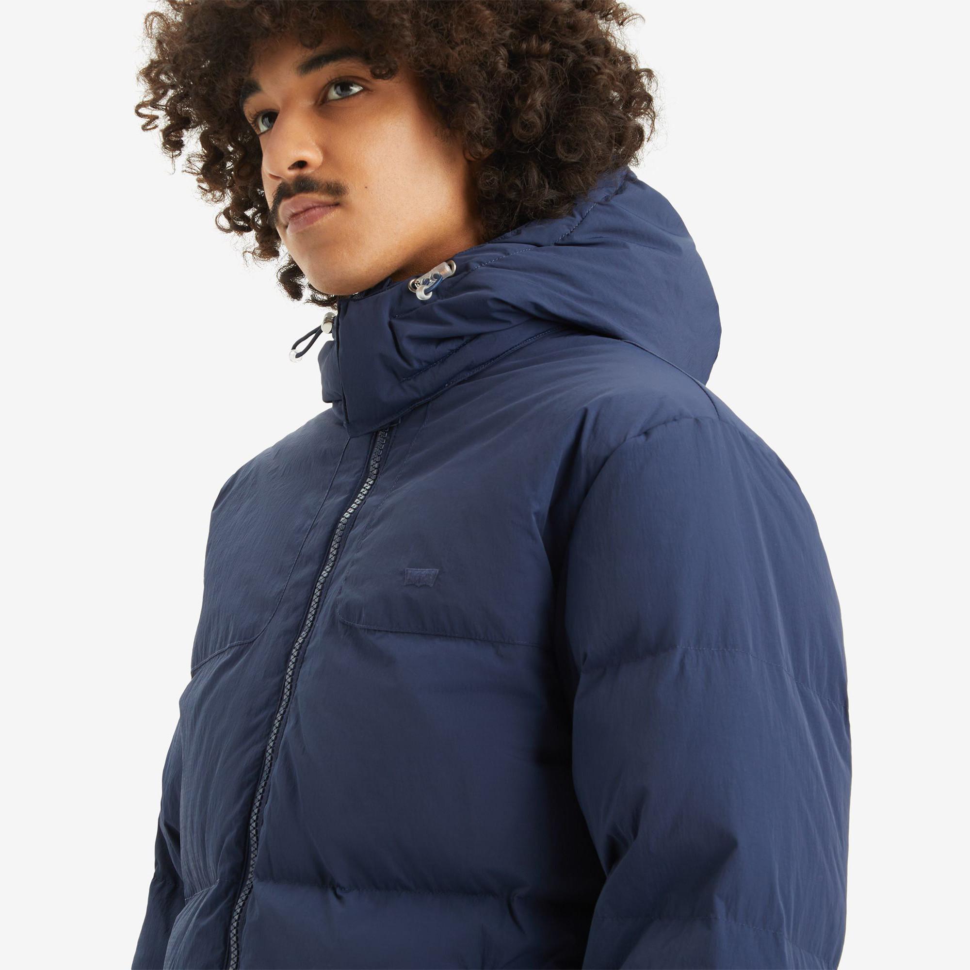 Levi's® ROCKRIDGE SHORT PUFFER BLUES Doudoune à capuche 