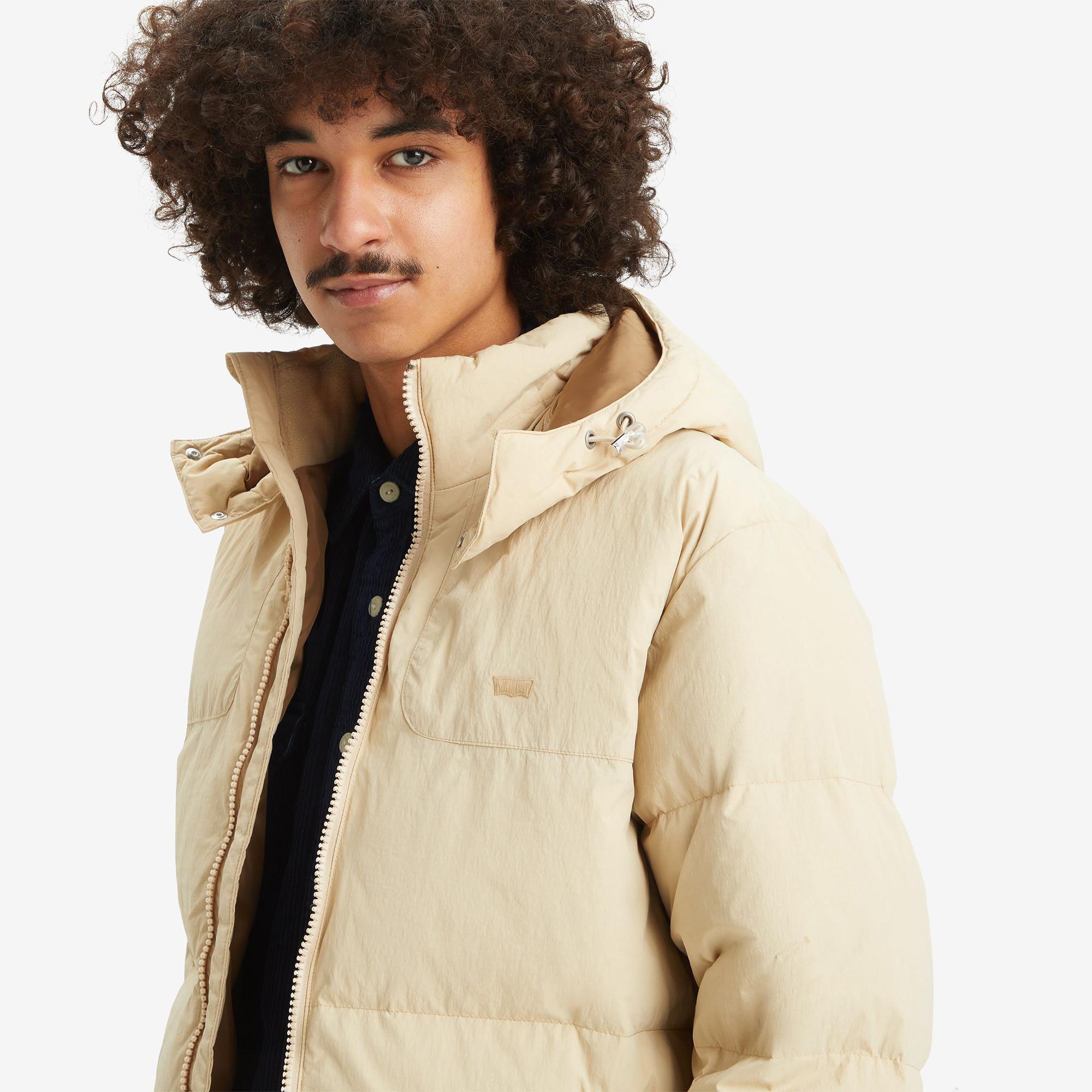 Levi's® ROCKRIDGE SHORT PUFFER TANS Piumino con cappuccio 