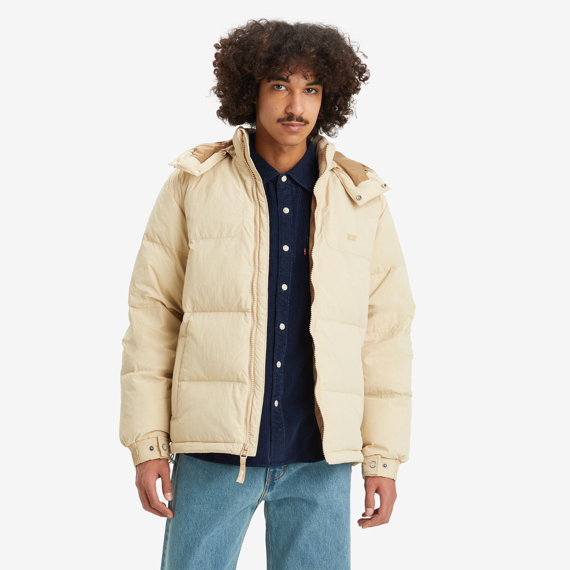 Levi's® ROCKRIDGE SHORT PUFFER TANS Doudoune à capuche 