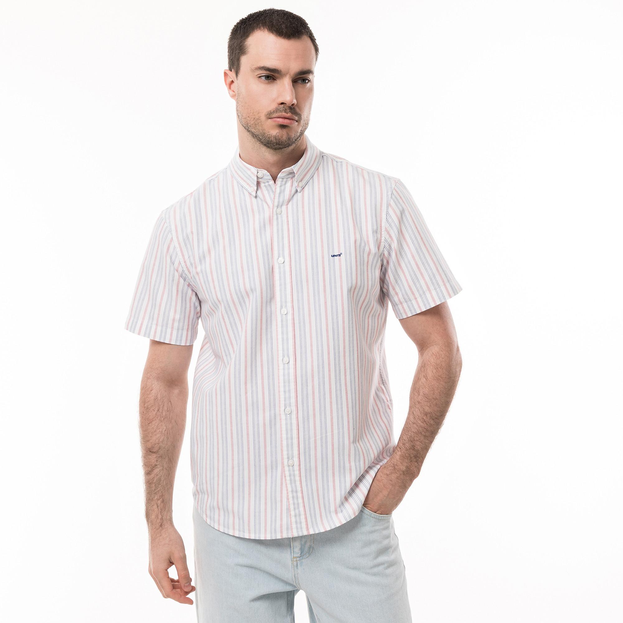 Image of Hemd, Kurzarm Herren Multicolor L