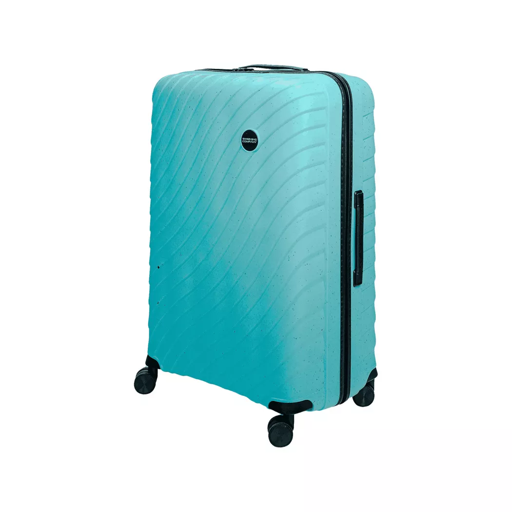 Swiss Bag Company Ocean Hardshell Suitcase Spinner Sky Blue 77cm