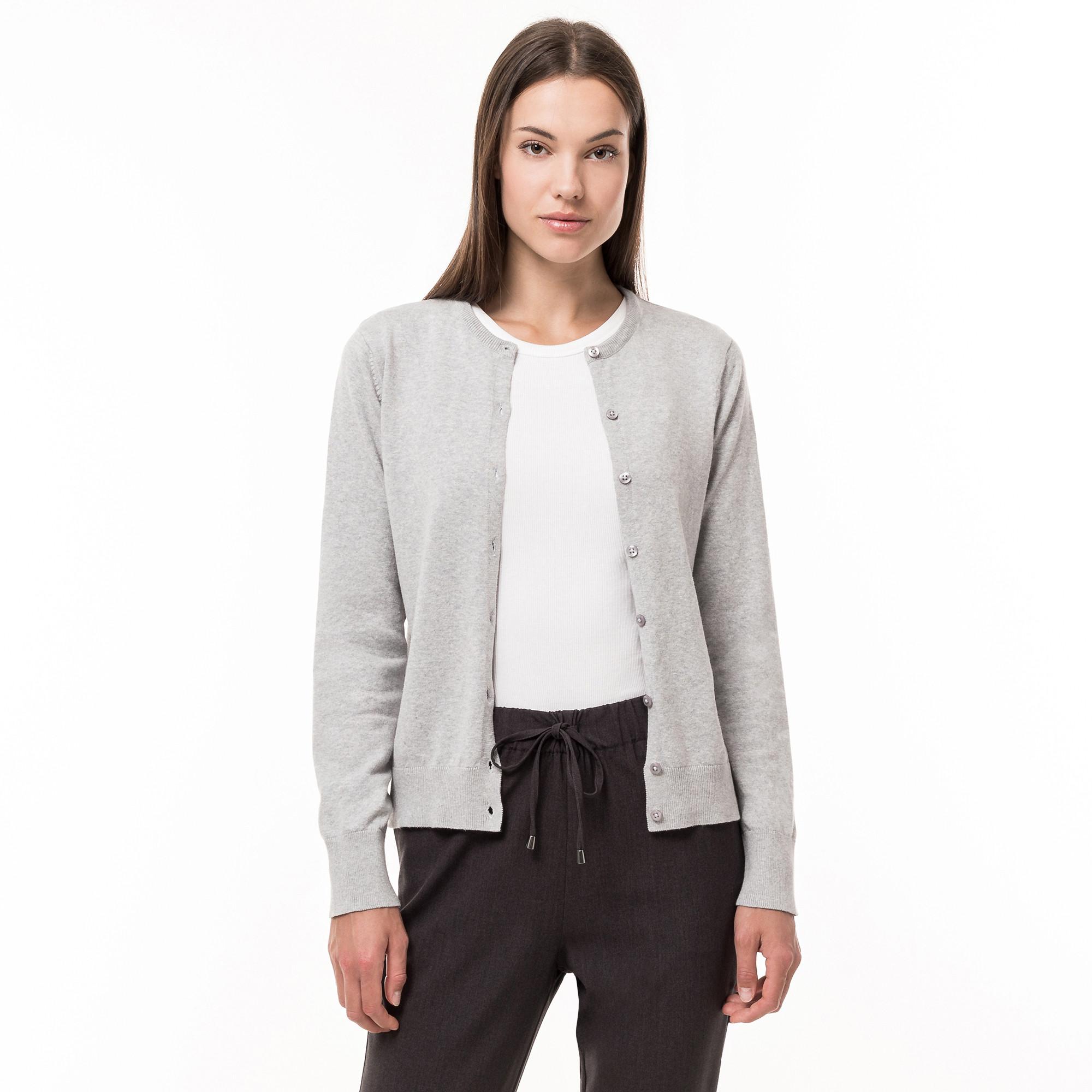 Image of Cardigan, Langarm Damen Grau Melange M