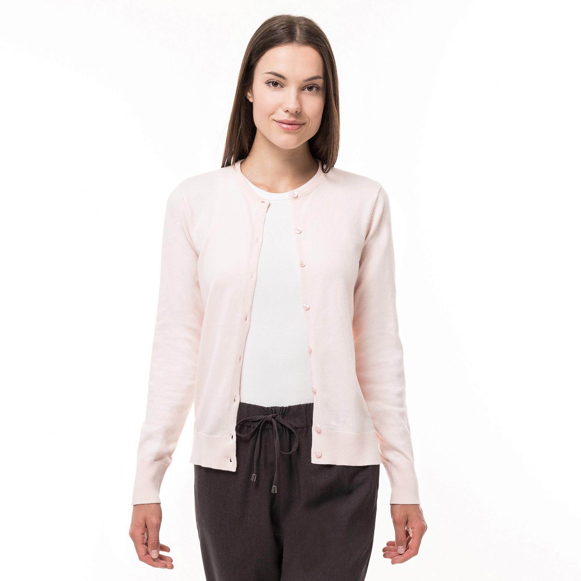 Image of Cardigan, Langarm Damen Rosa L