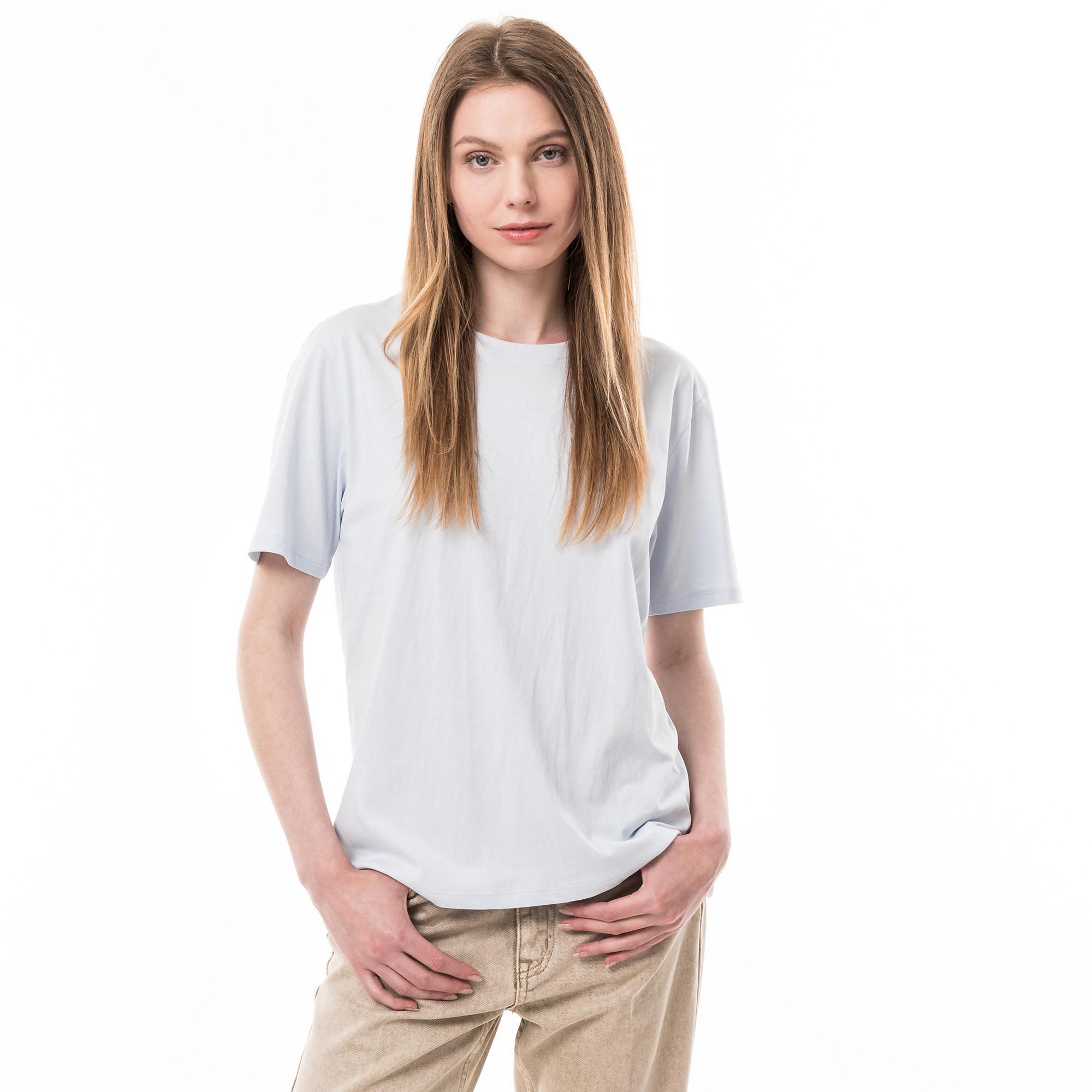 Image of T-shirt, Kurzarm Damen Hellblau L