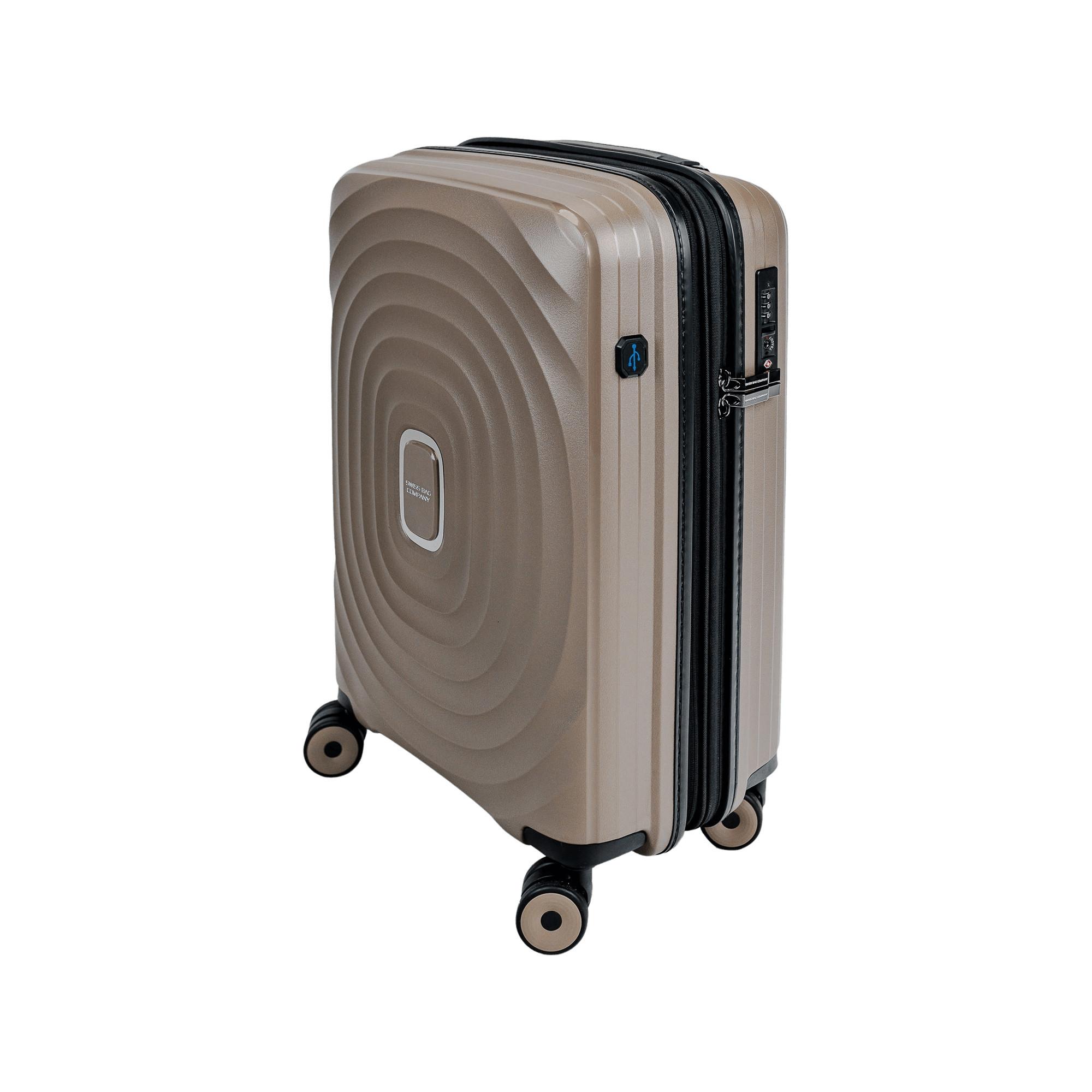 SWISS BAG COMPANY 55.0cm, Valigia rigida, Spinner Echo 