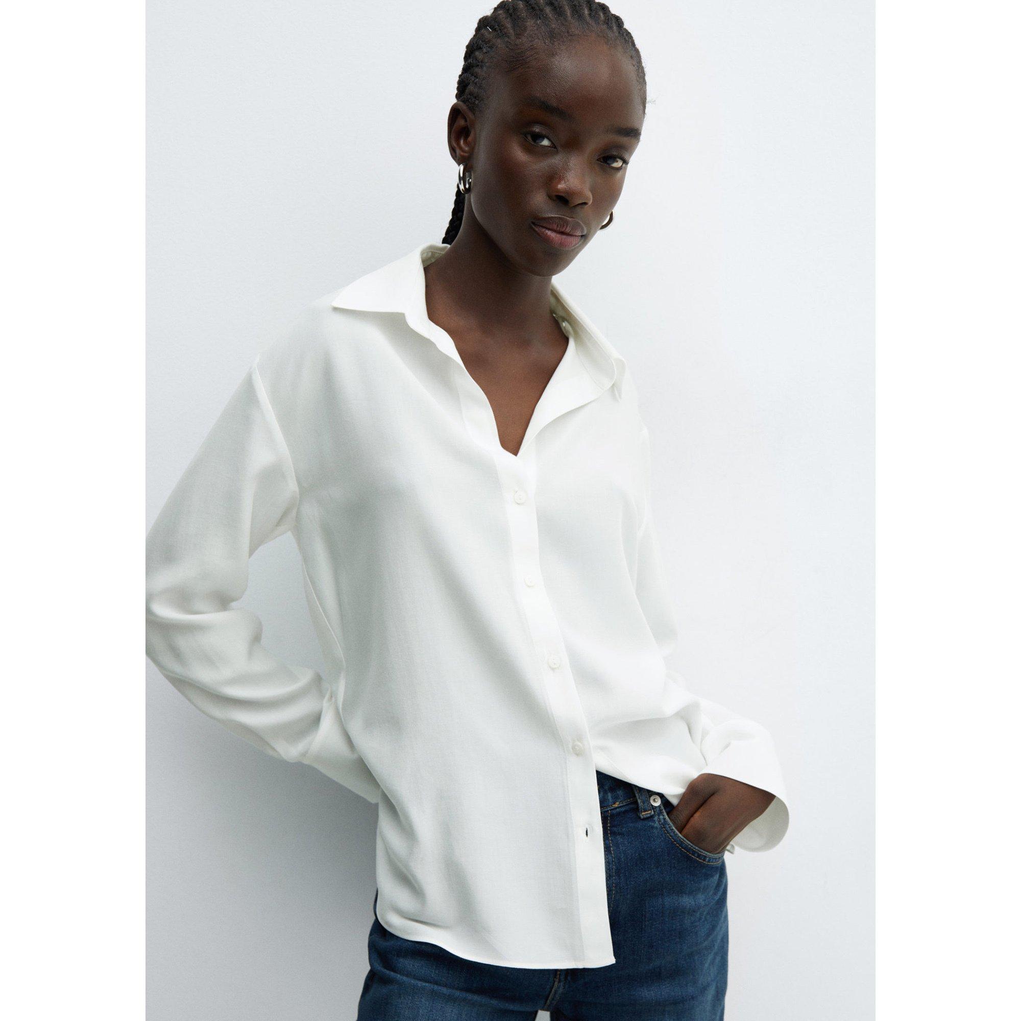 Image of Shirt, Langarm Damen Ecru L
