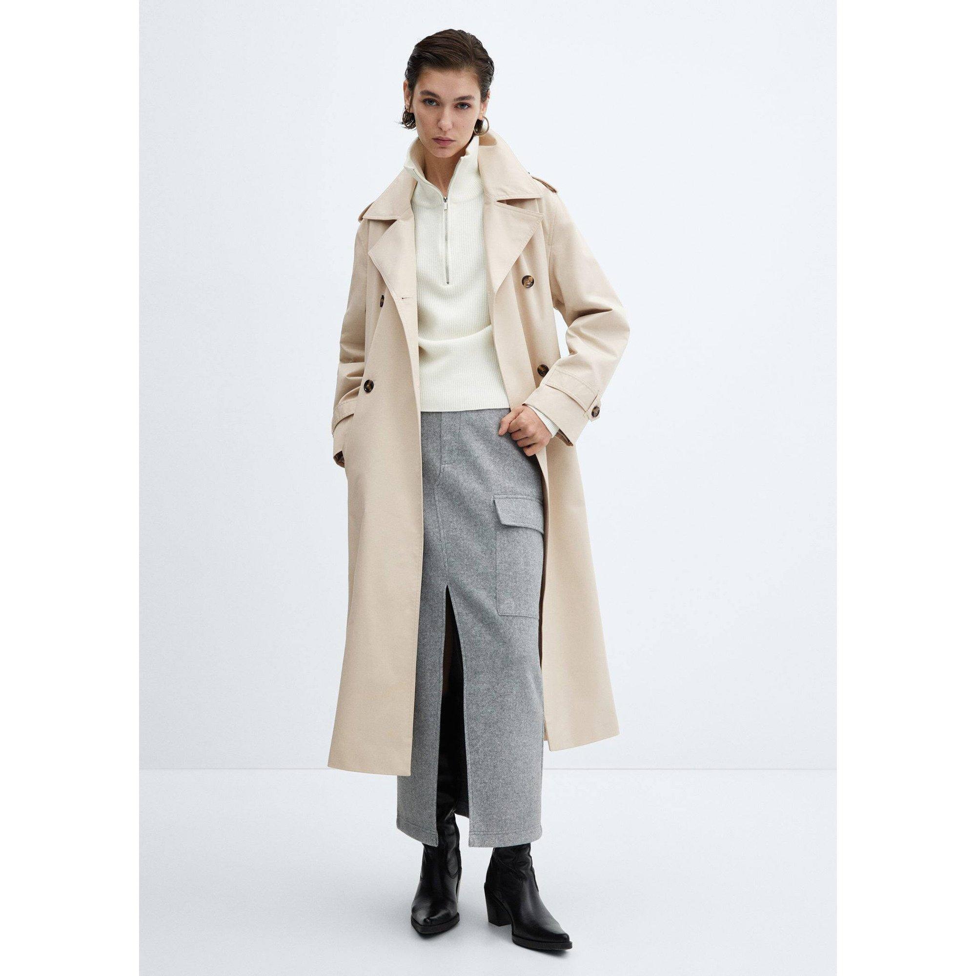 Image of Trenchcoat Damen Steingrau M