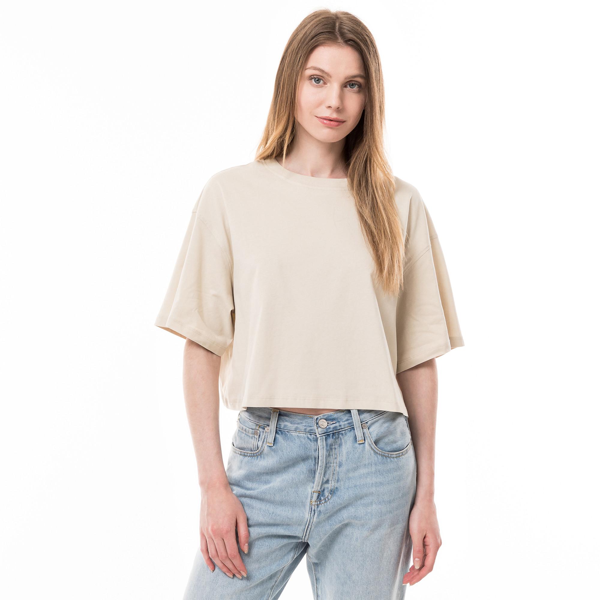 Image of T-shirt, Kurzarm Damen Weizen L