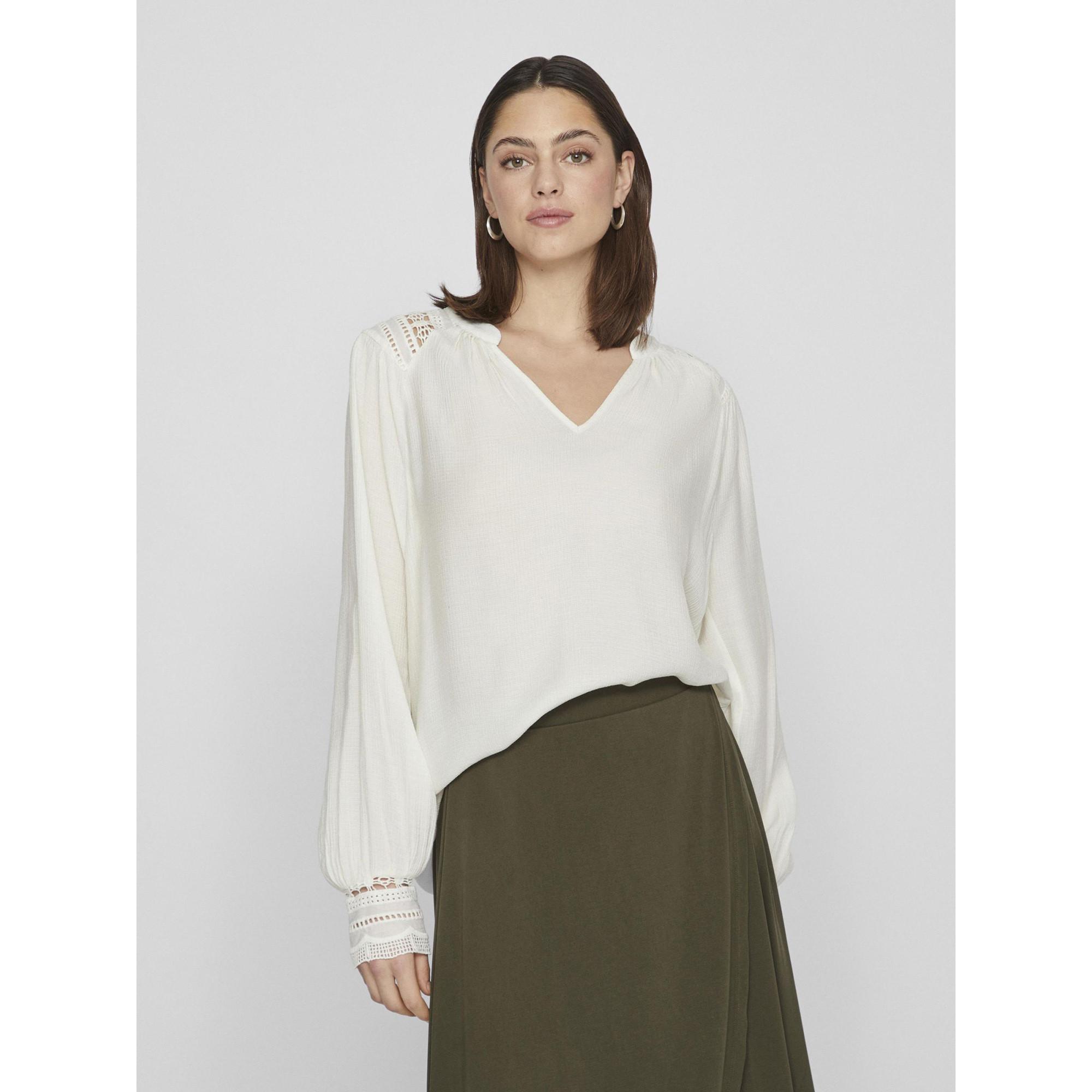 Image of Bluse, Langarm Damen Ecru 36