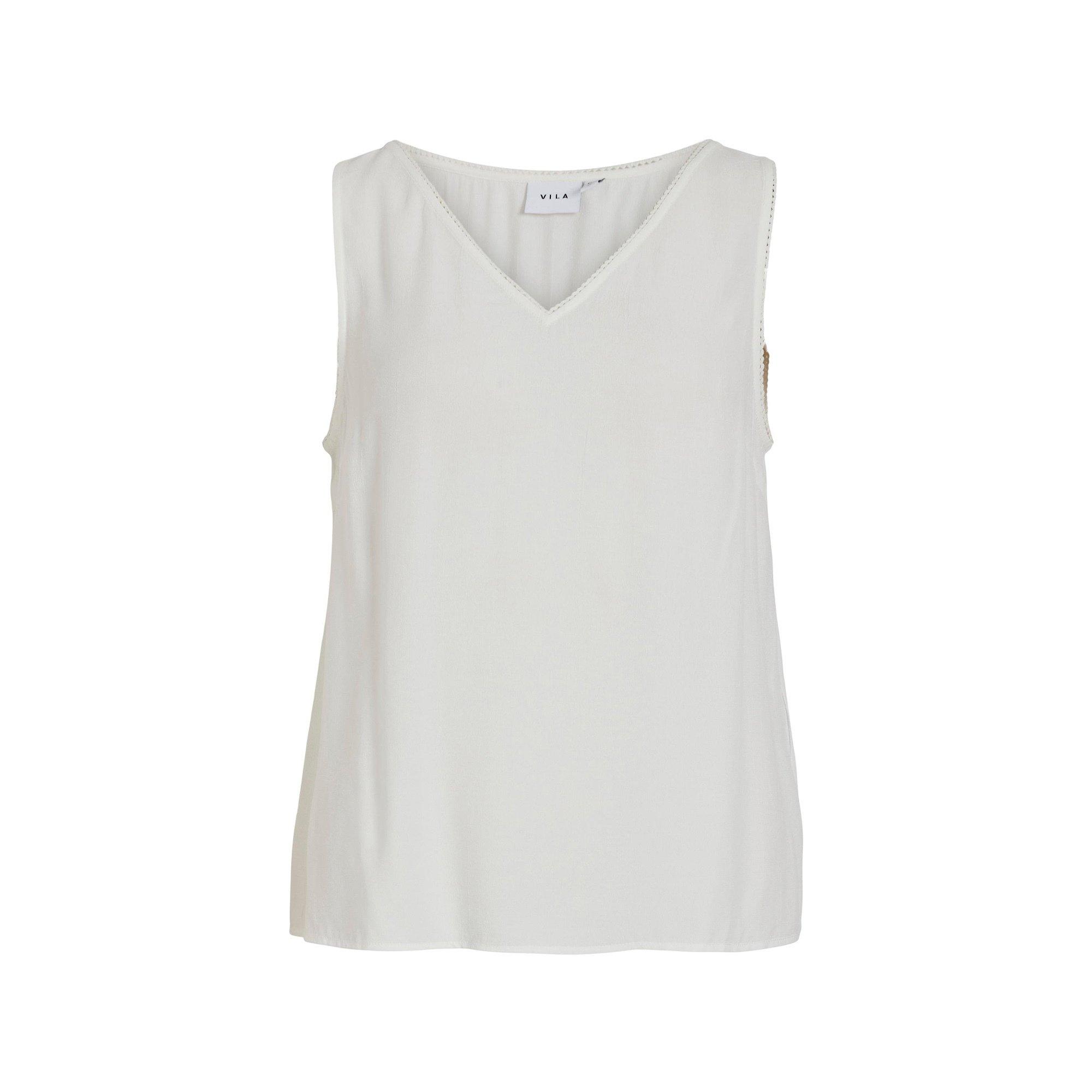 Image of Bluse, Ärmellos Damen Ecru 34