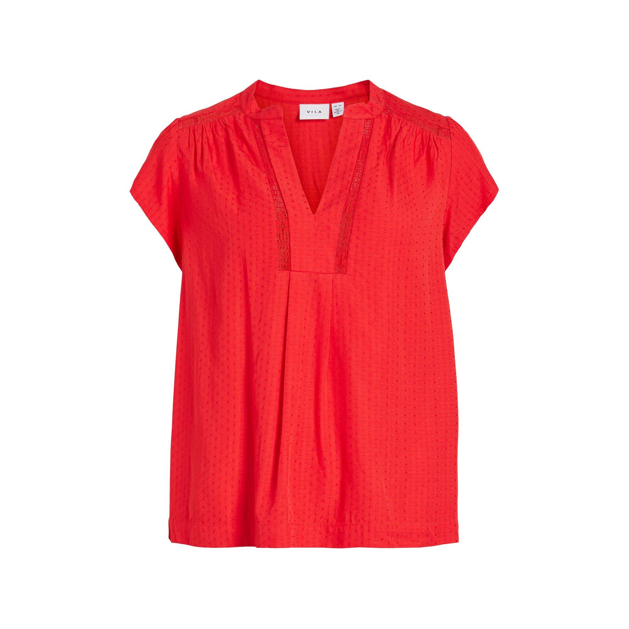 Image of Bluse, Kurzarm Damen Rot 34