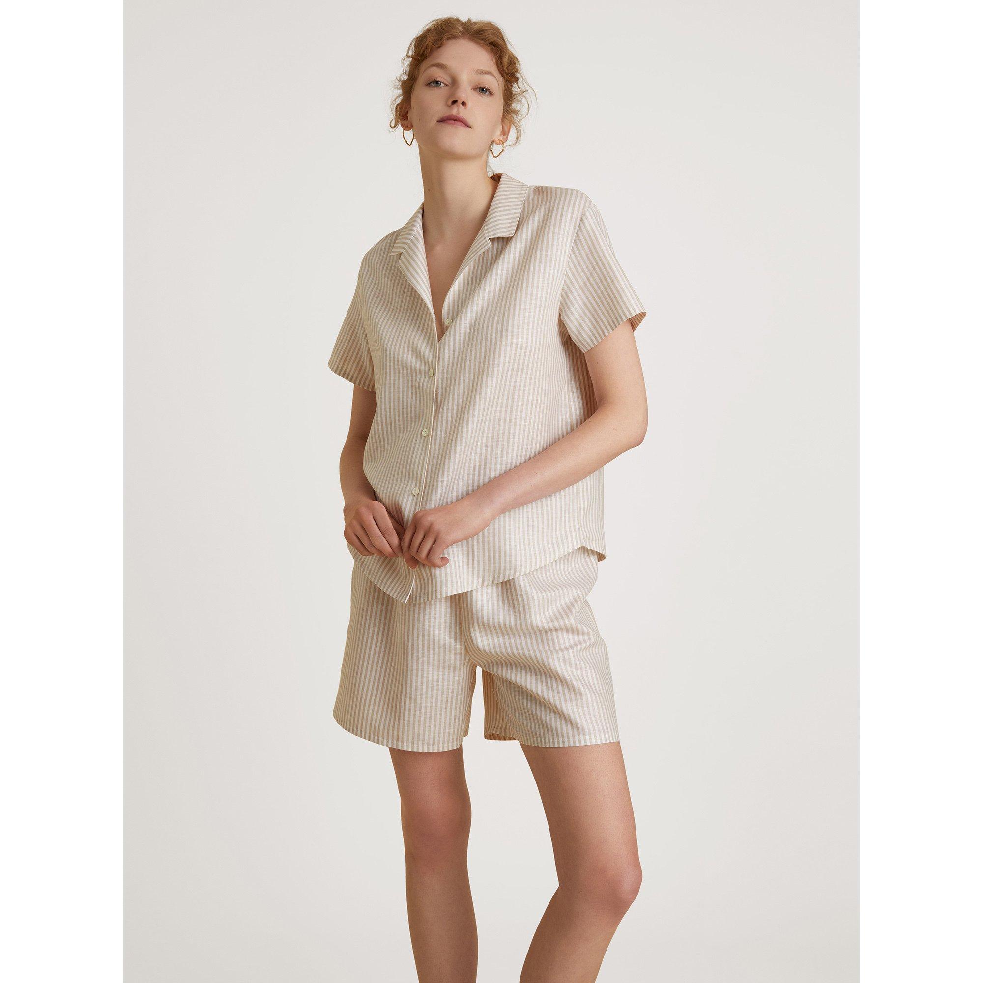 Image of Pyjama Damen Taubenblau S