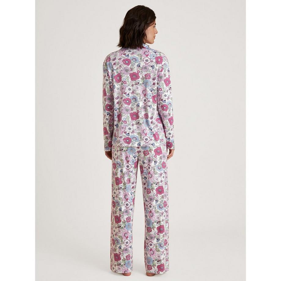 CALIDA Autumn Dreams Blumenmuster Langarm Pyjama Set  