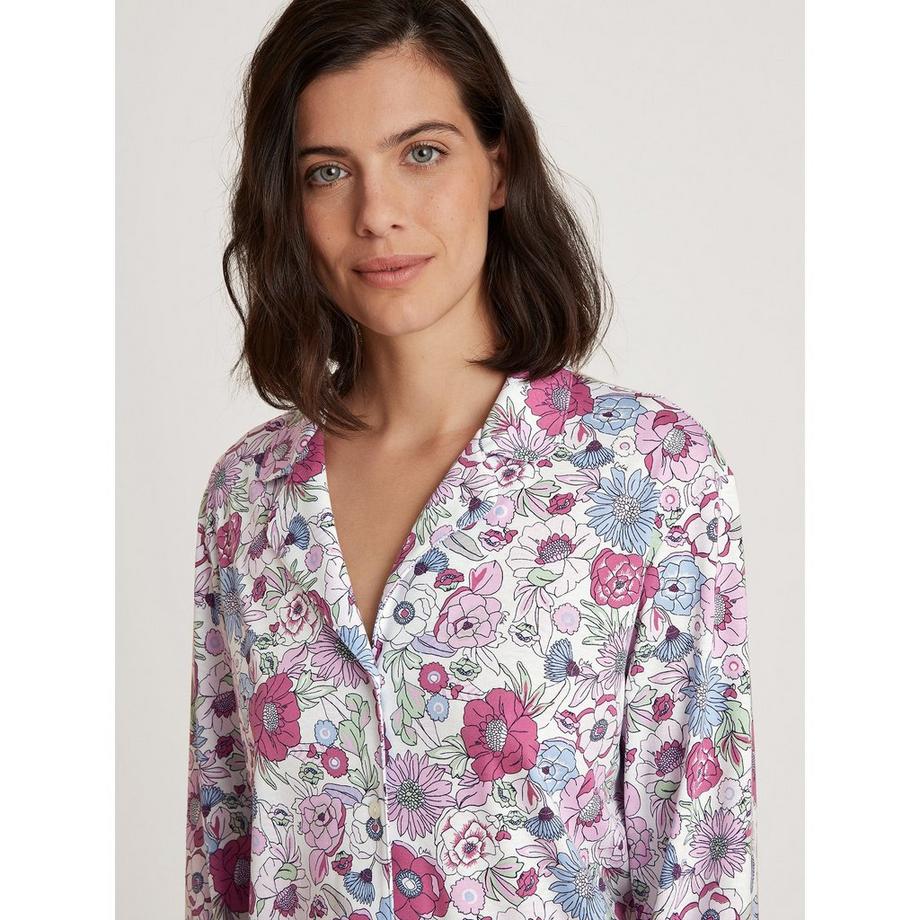 CALIDA Autumn Dreams Blumenmuster Langarm Pyjama Set  