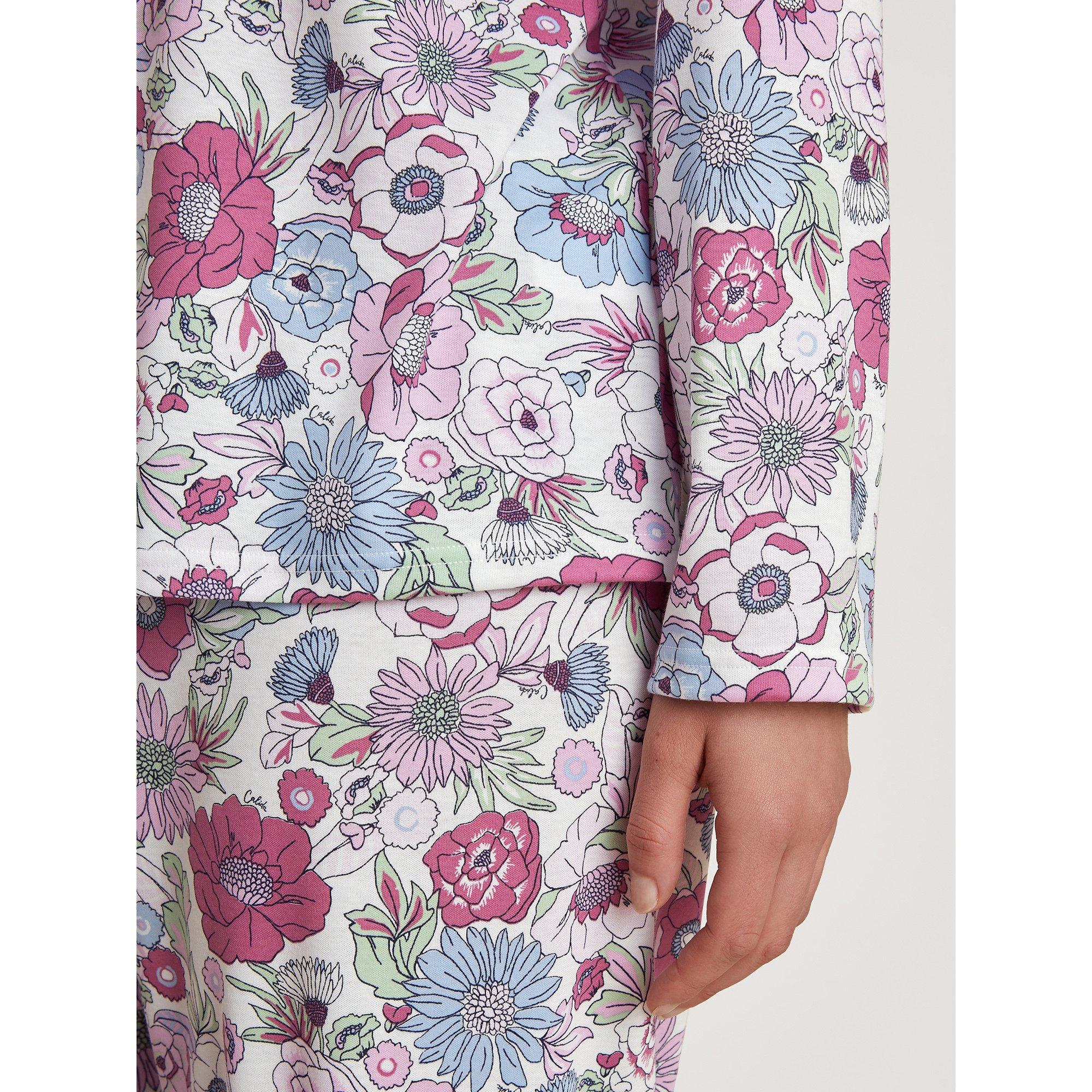 CALIDA Autumn Dreams Imprimé Floral Pyjama Long  
