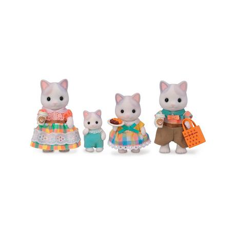 Sylvanian Families  Latte Cat Family 