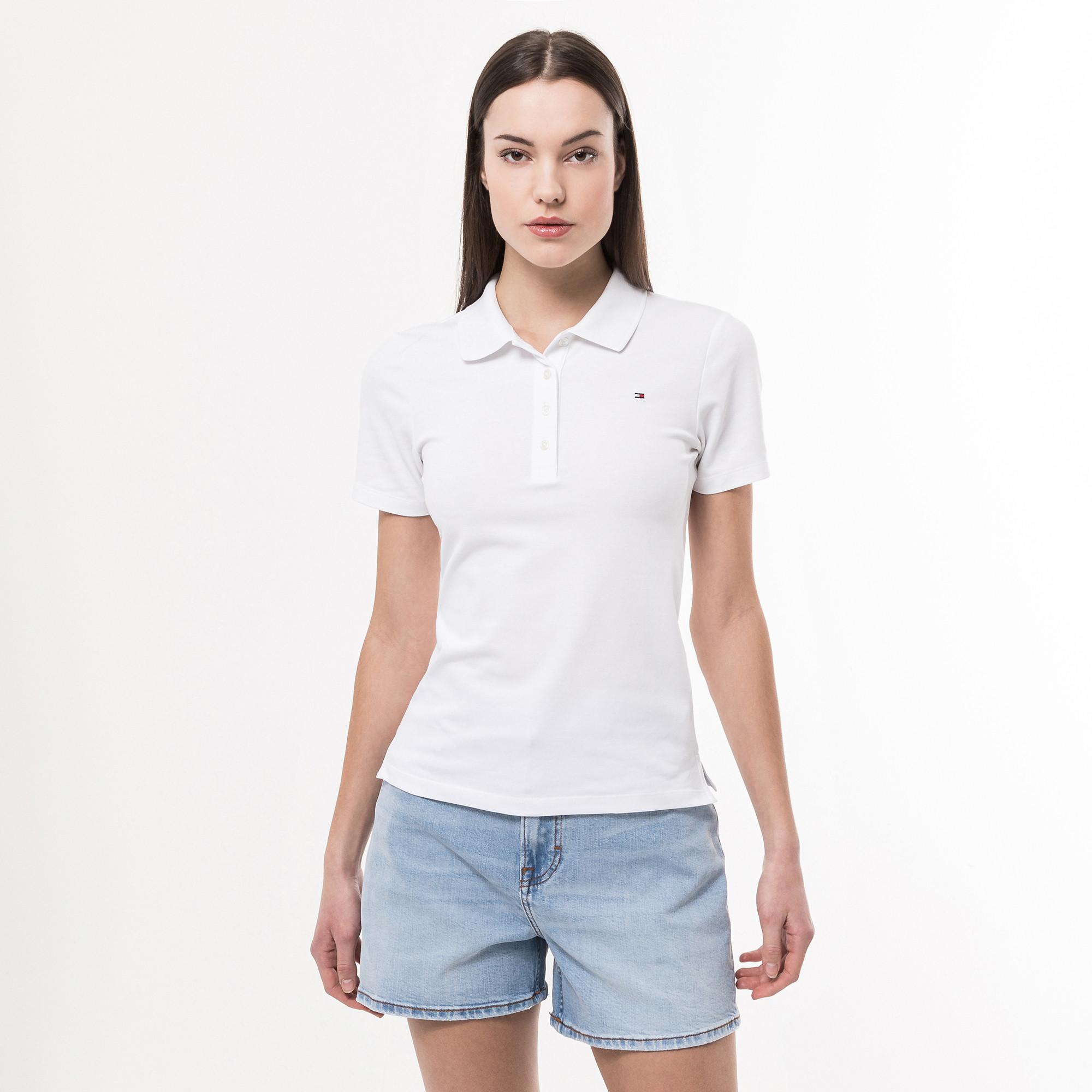 Image of Polo Shirt Damen Weiss L