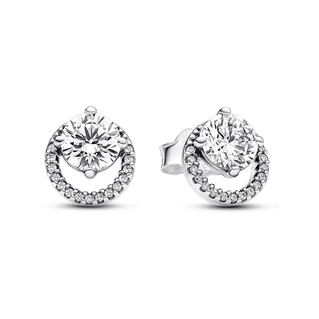 Pandora - Ohrstecker,  Timeless, One Size, Silber 3