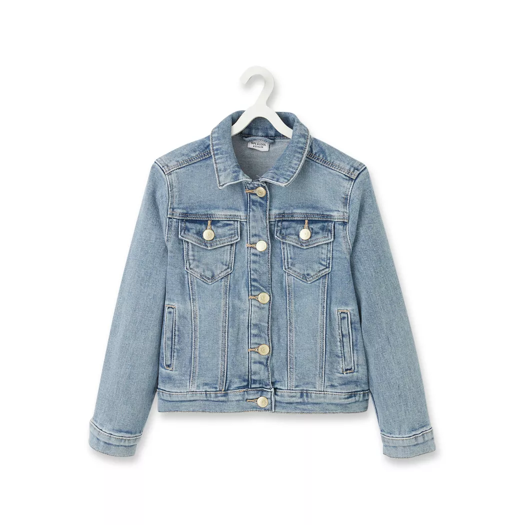 Tape à l'oeil - Jeansjacke mit Knöpfen, Jeansjacke mit Knöpfen Straight Fit, 6A, Blau Denim