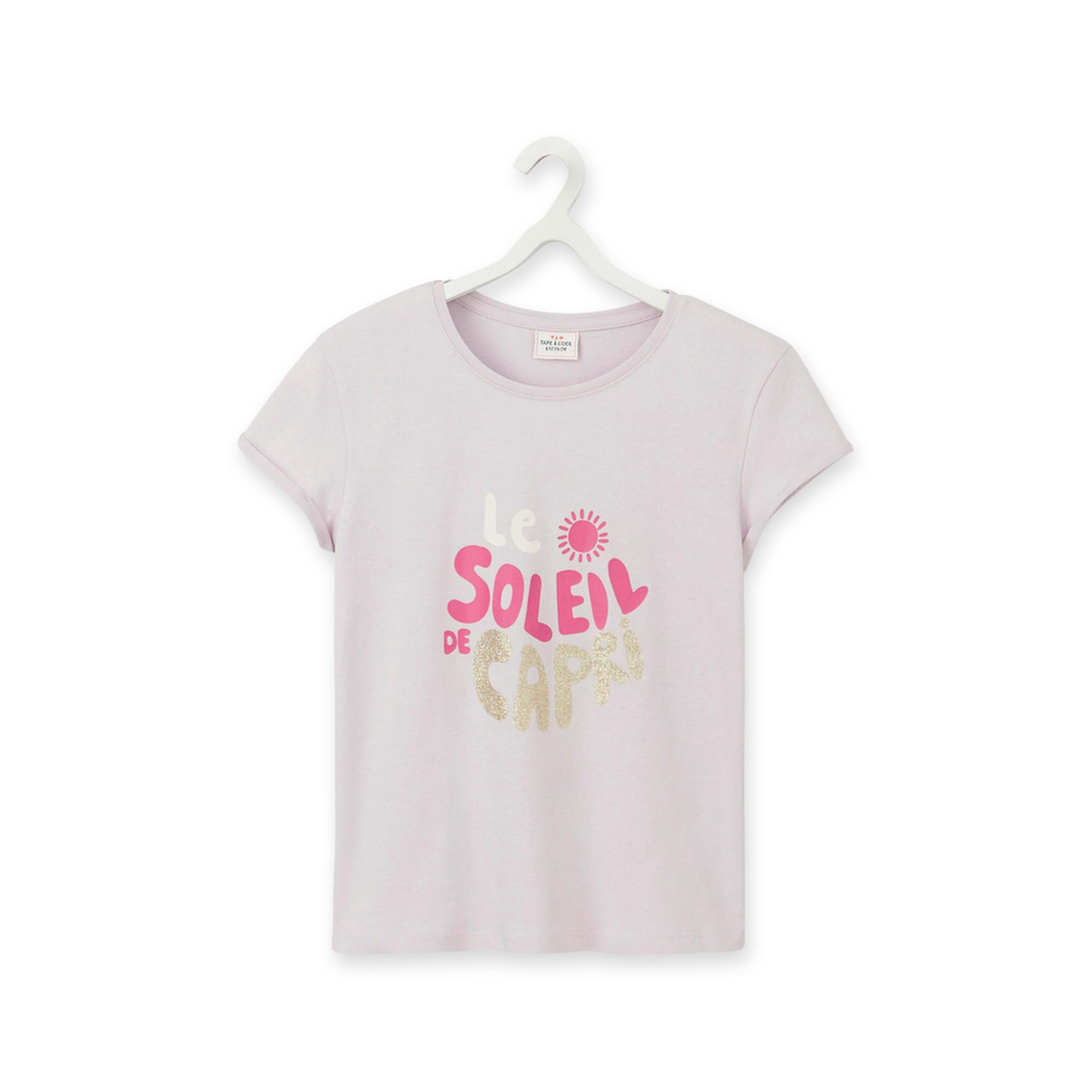 Image of T-shirt, Rundhals, Kurzarm Mädchen Lila 10A