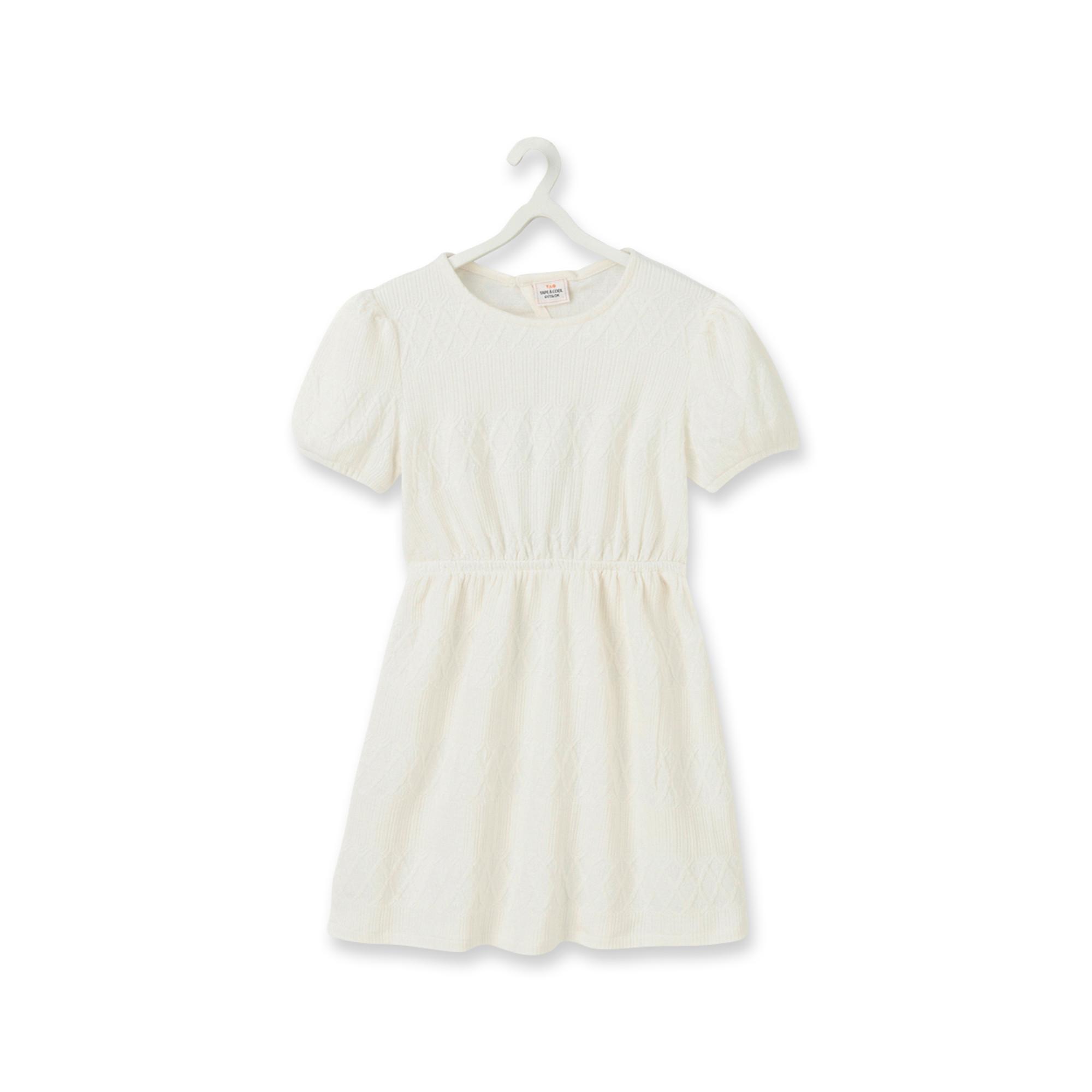 Image of Freizeitkleid, Kurzarm Mädchen Ecru 6A