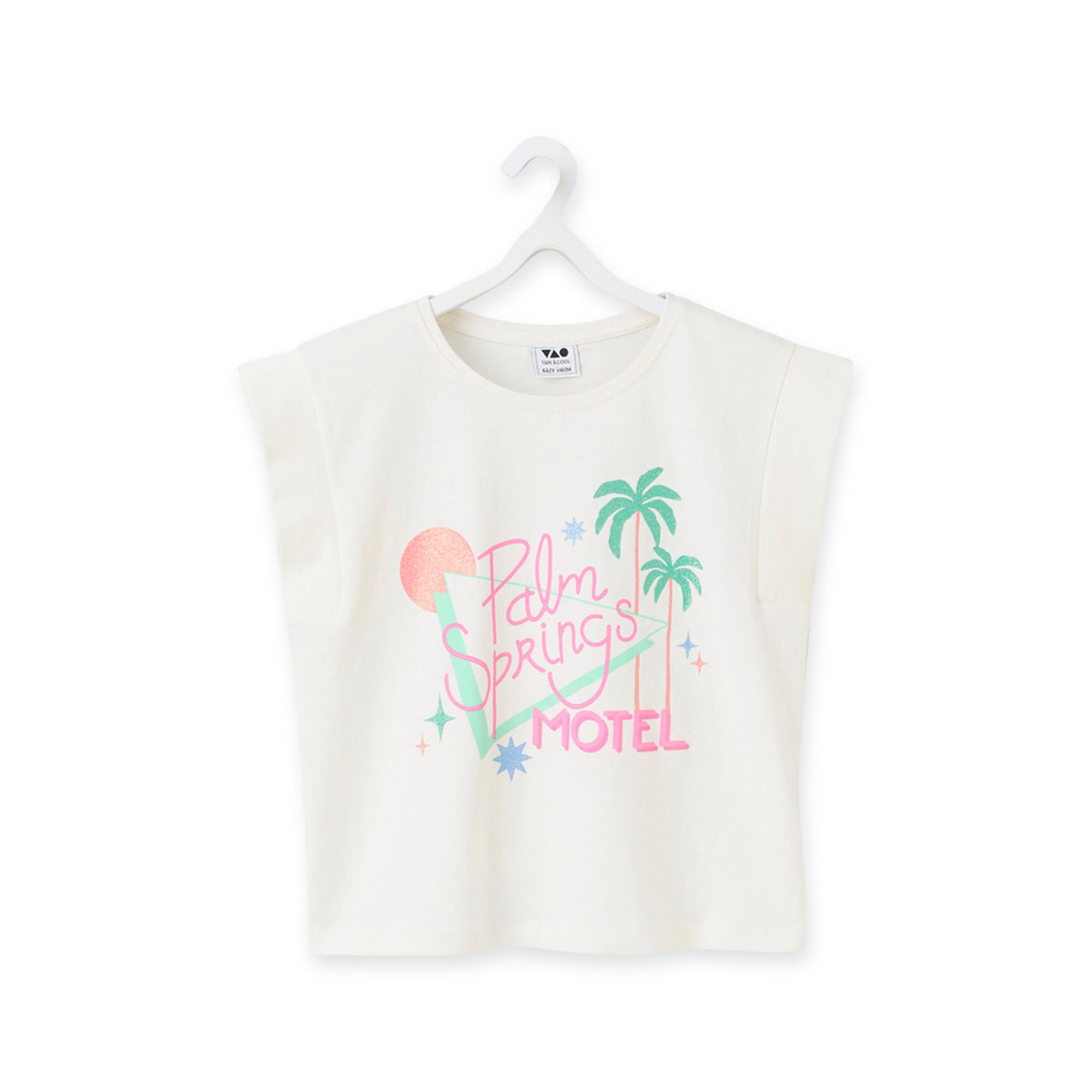 Image of T-shirt, Rundhals, Kurzarm Mädchen Weiss 10A