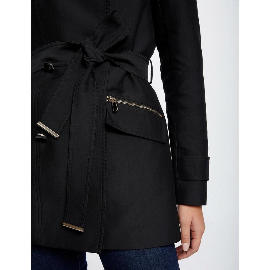 MORGAN Manteau Trench Croisé à Capuche  