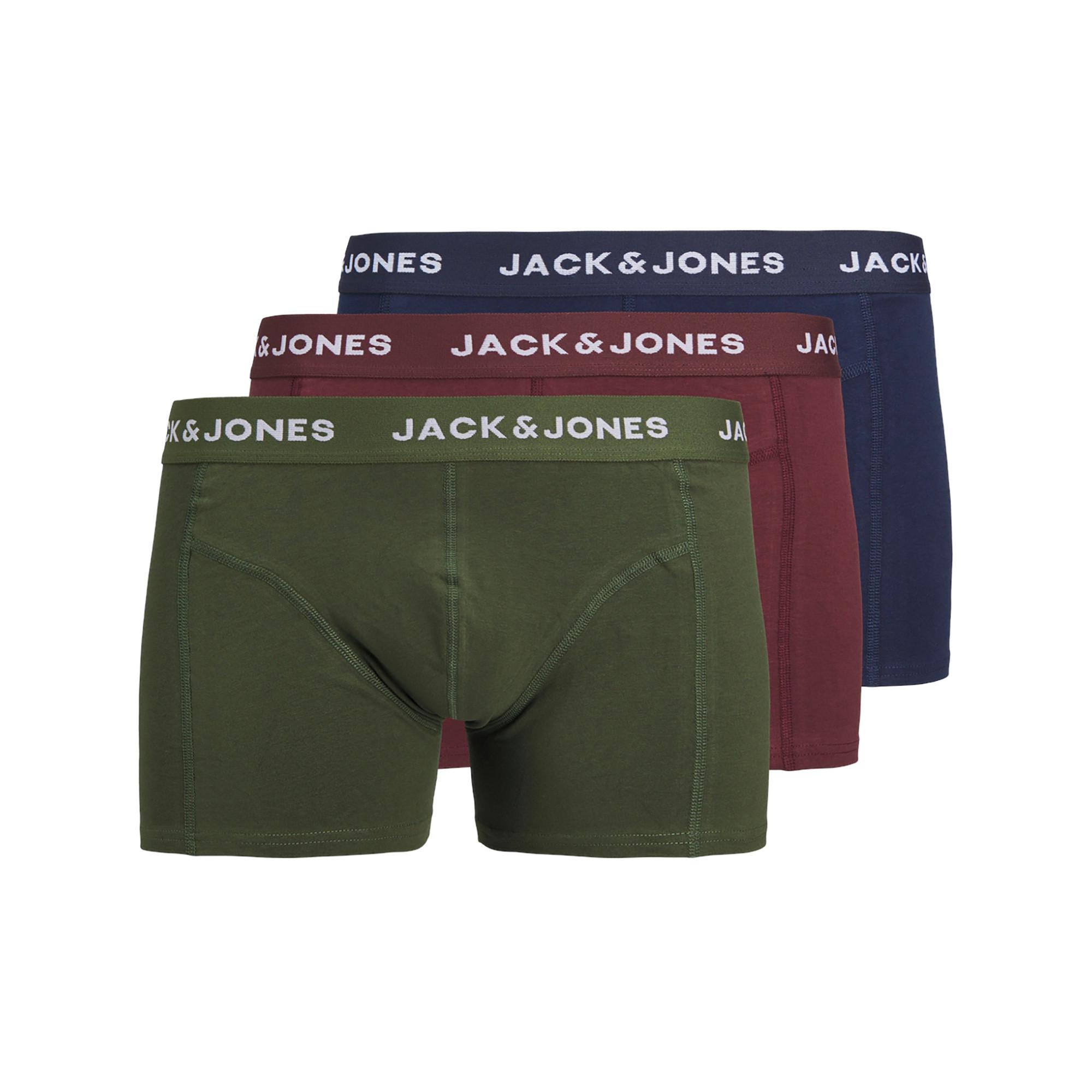 JACK & JONES JACTEO SOLID TRUNKS 3 PACK Culotte, 3-pack 