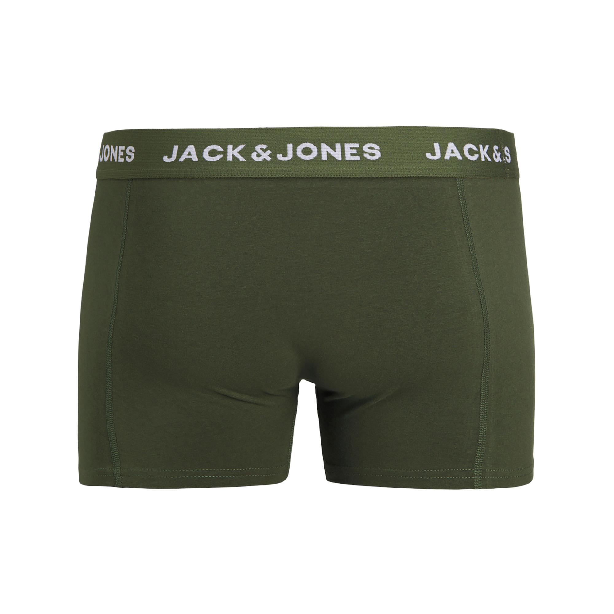 JACK & JONES JACTEO SOLID TRUNKS 3 PACK Lot de 3 boxers 