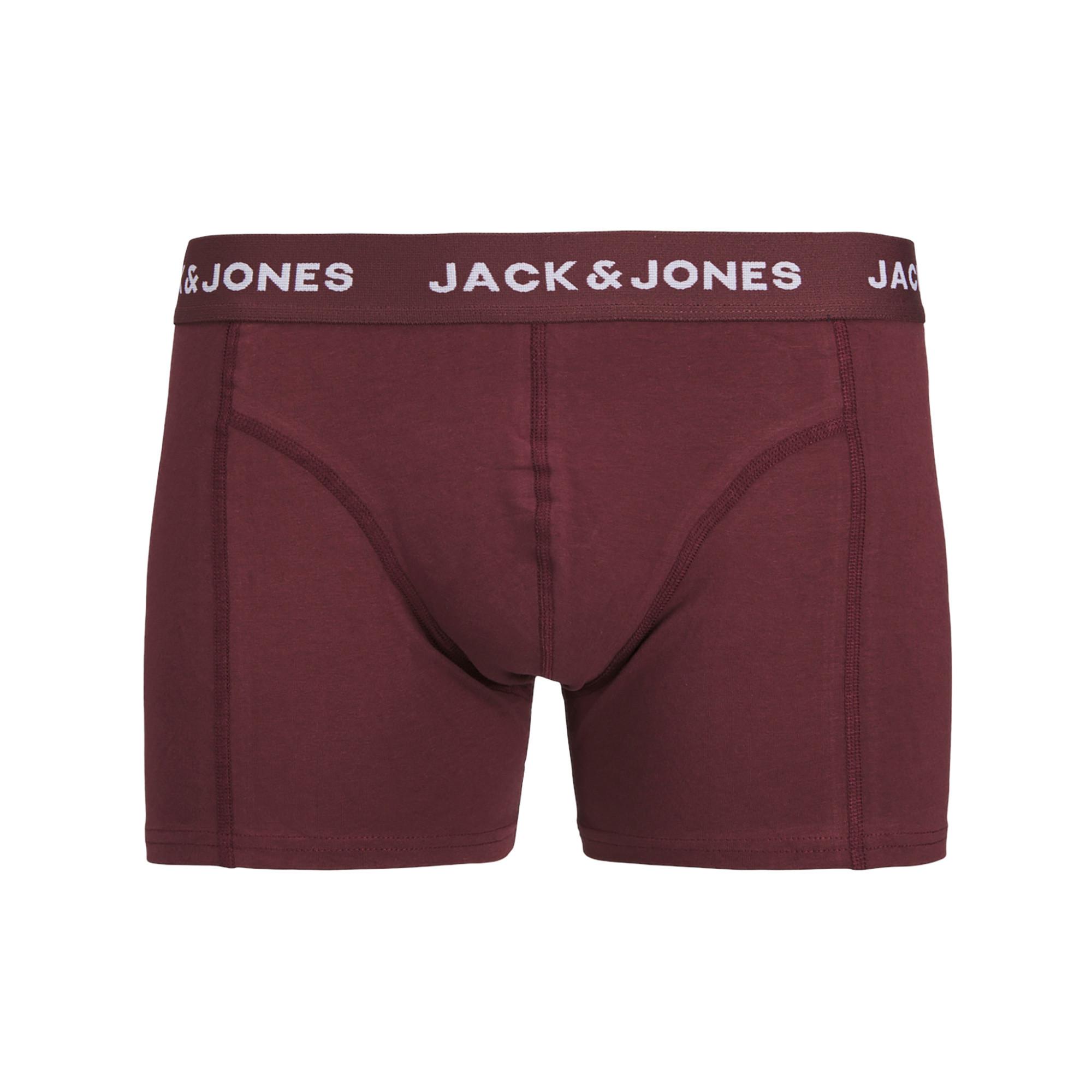 JACK & JONES JACTEO SOLID TRUNKS 3 PACK Lot de 3 boxers 