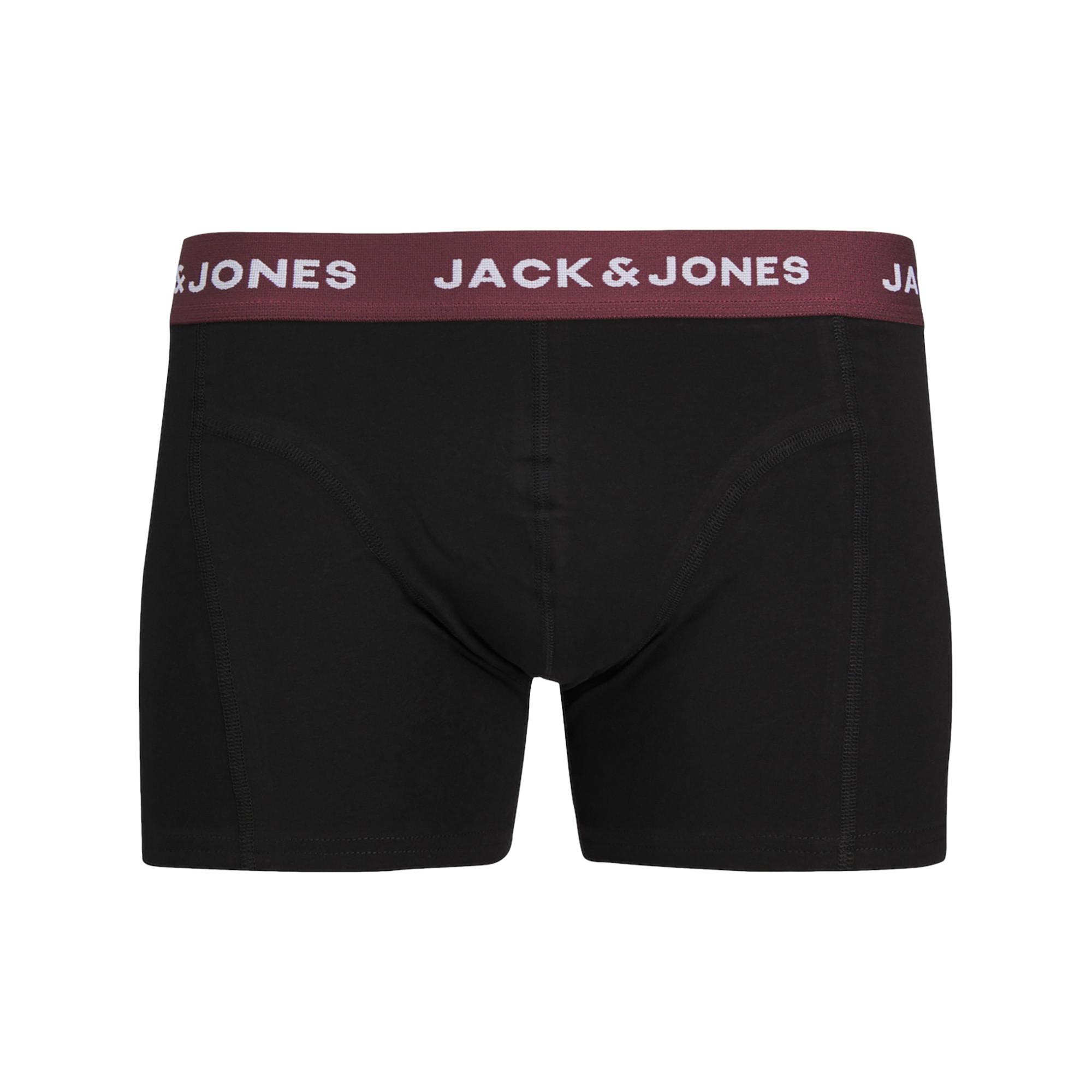 JACK & JONES JACARON SOLID TRUNKS 3 PACK Lot de 3 boxers 