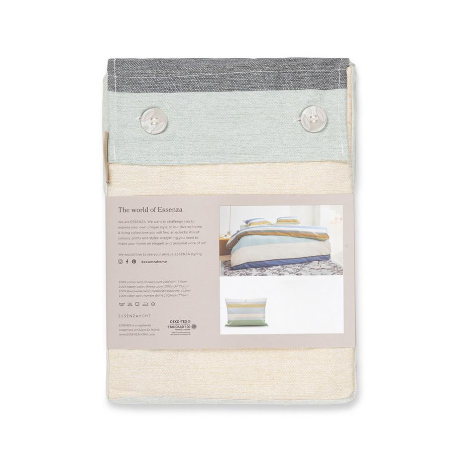 ESSENZA Wedith Color Block Satin Kissenbezug  