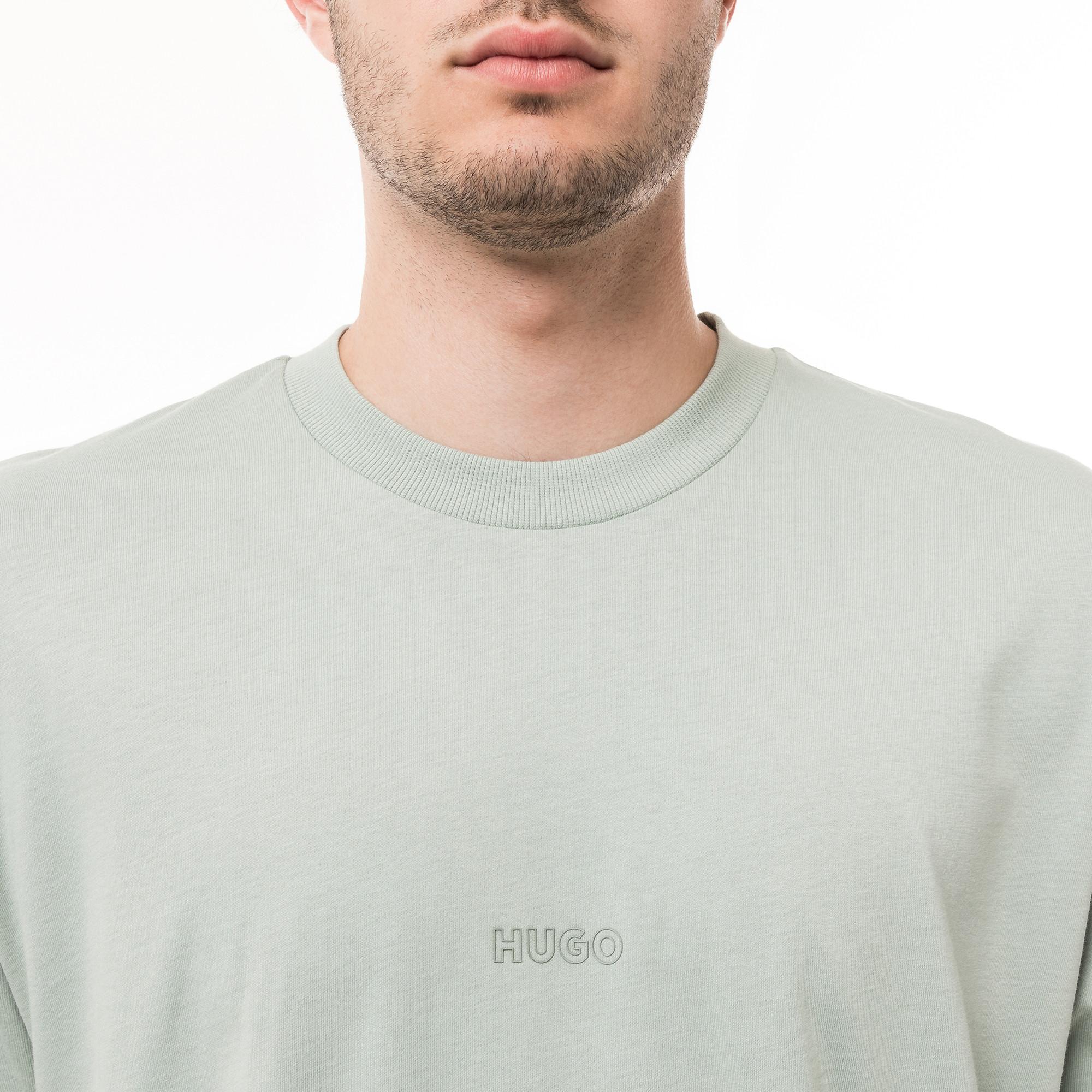 HUGO BLUE Nouveres 10262441 01 T-shirt Vestibilità Larga con Stampa Logo  